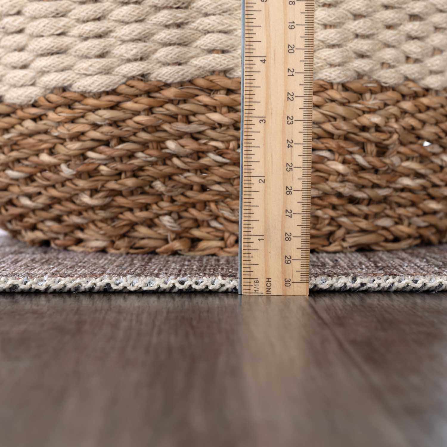Barny Beige Flat Pile Washable Rug - Image 18