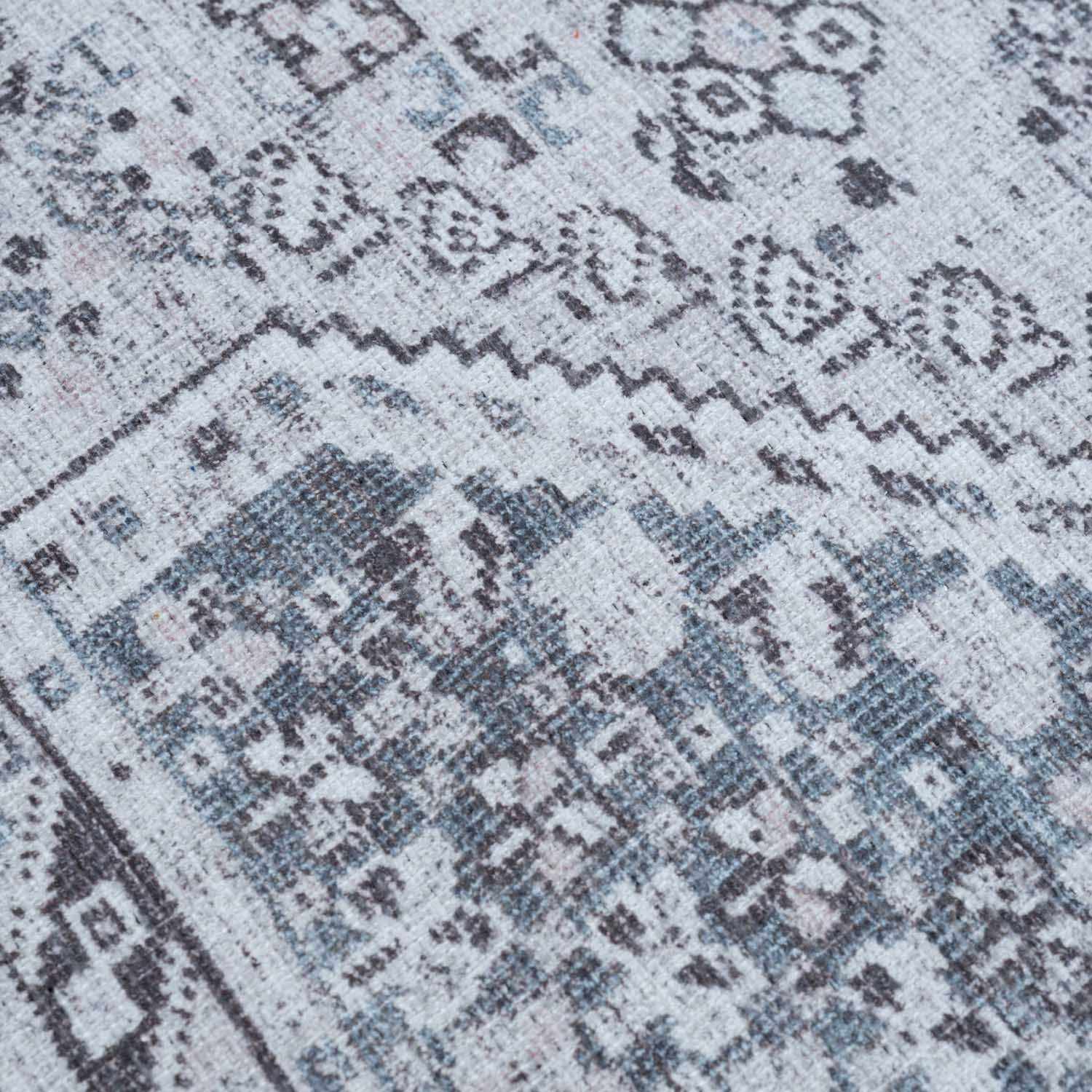 Barny Gray Denim Washable Rug - Clearance - Image 14