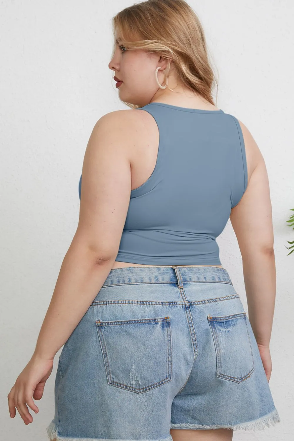 Basic Bae Full Size Round Neck Slim Tank - Image 25