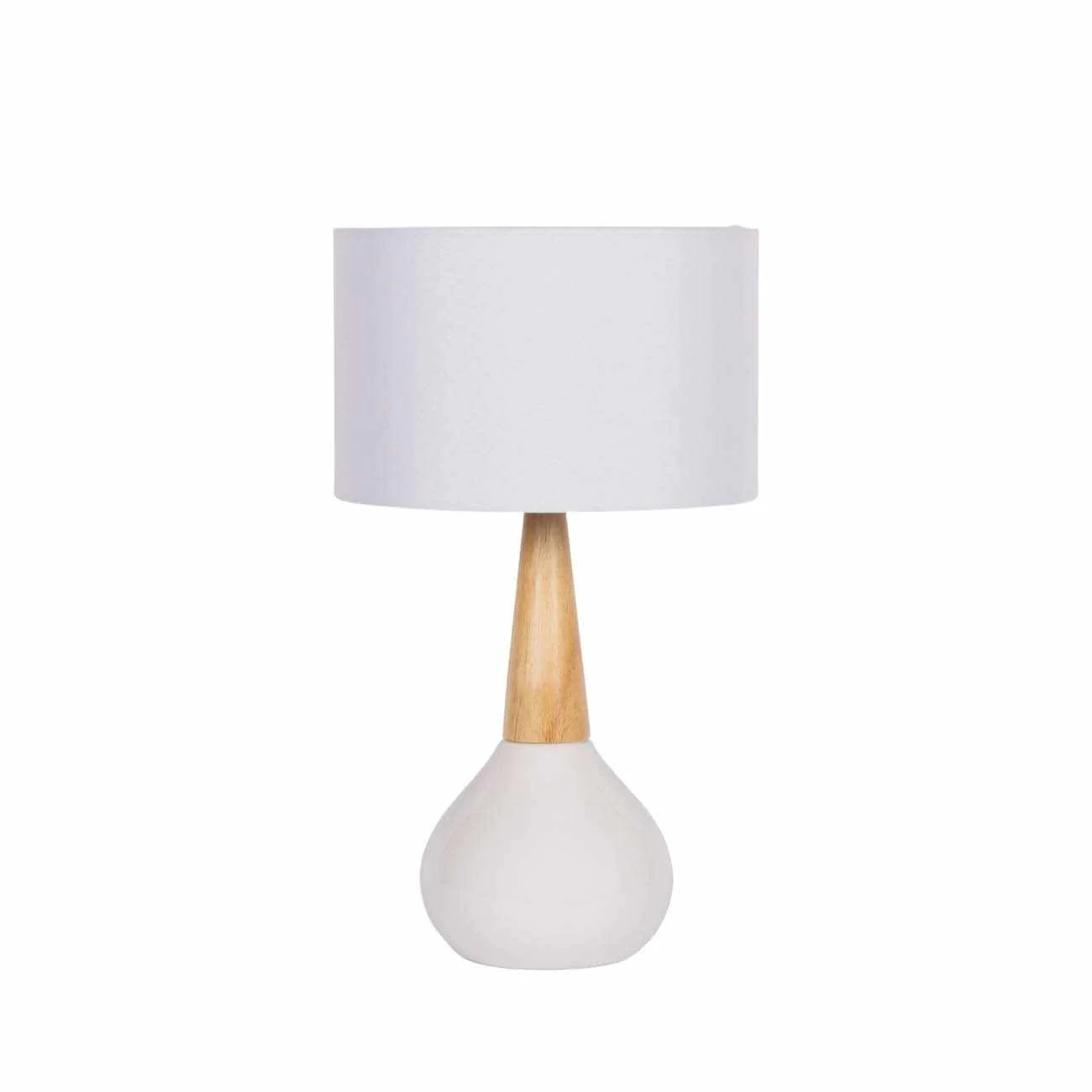 Baugo White Ceramic Table Lamp - Image 7