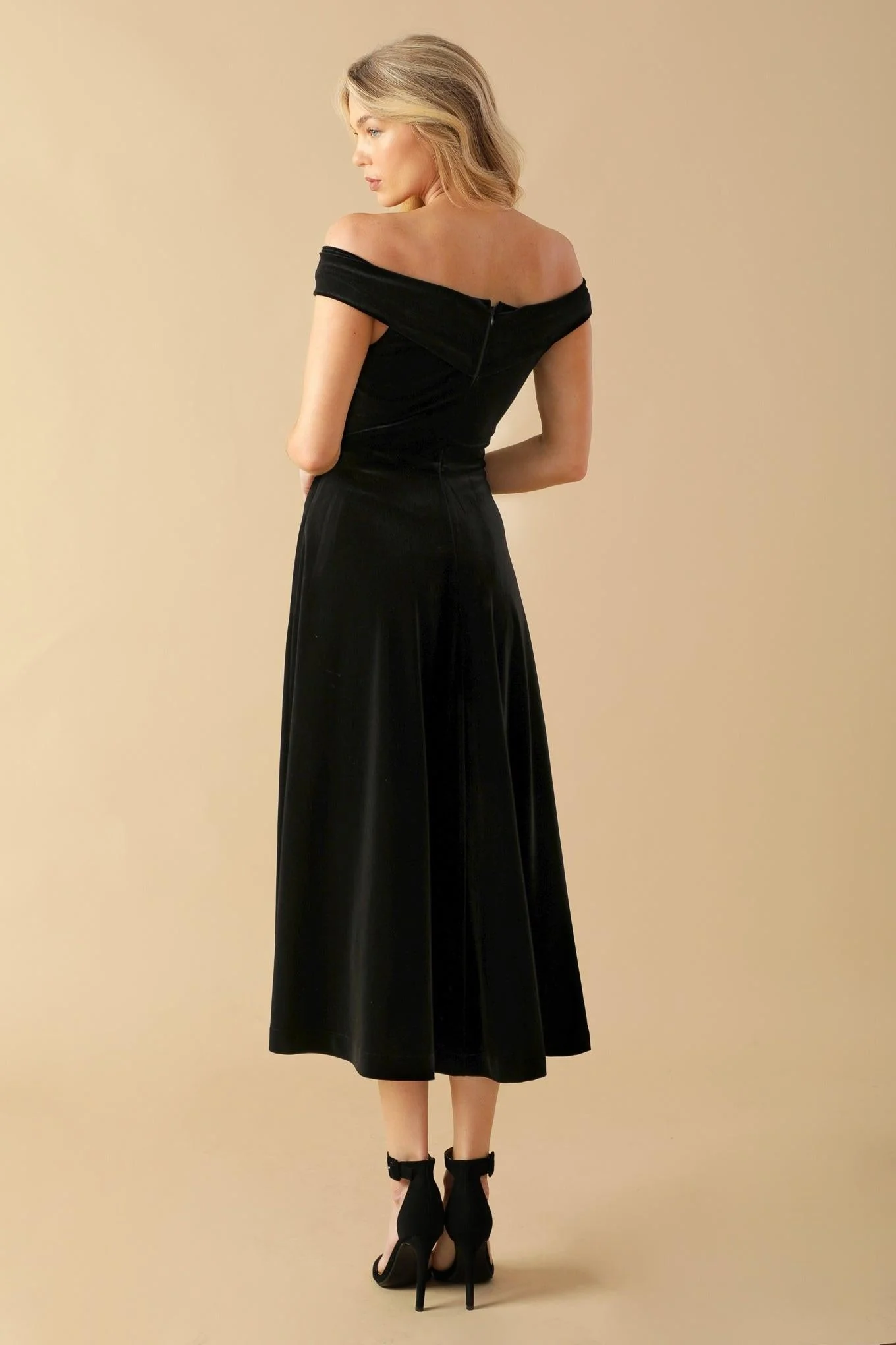 Be There for You Velvet Midi Dress - Image 9