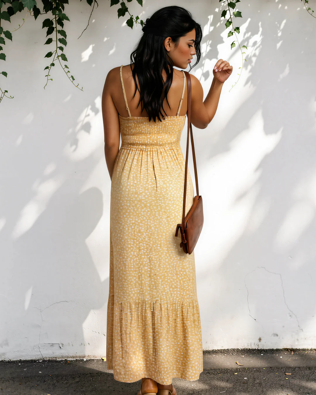 Bea Smocked High Waist Floral Maxi Dress - Image 3