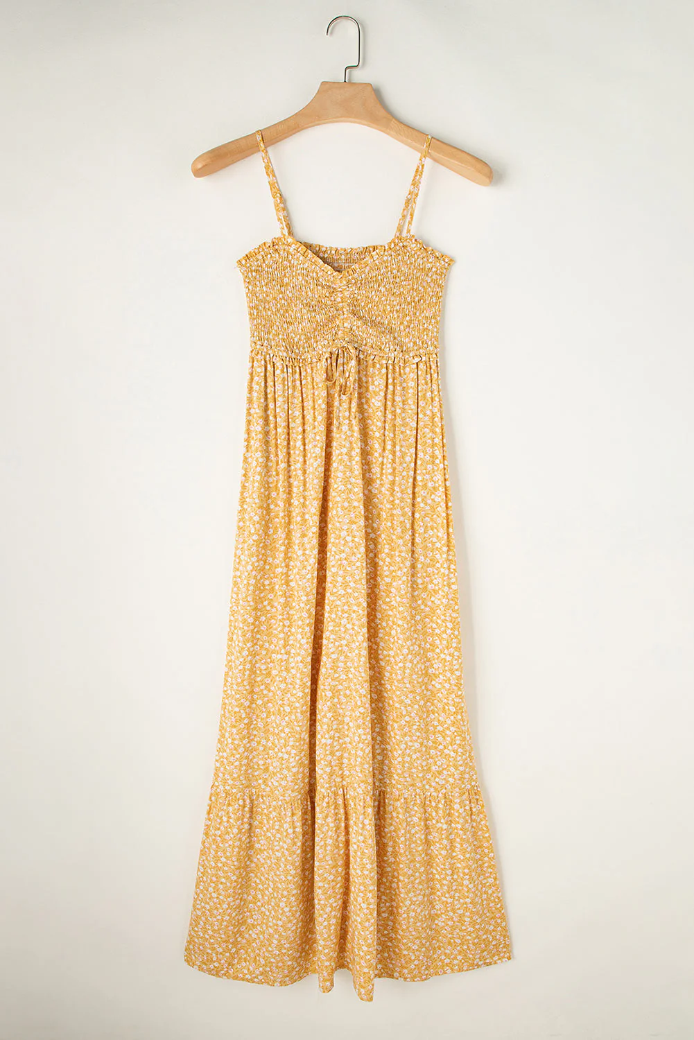 Bea Smocked High Waist Floral Maxi Dress - Image 4