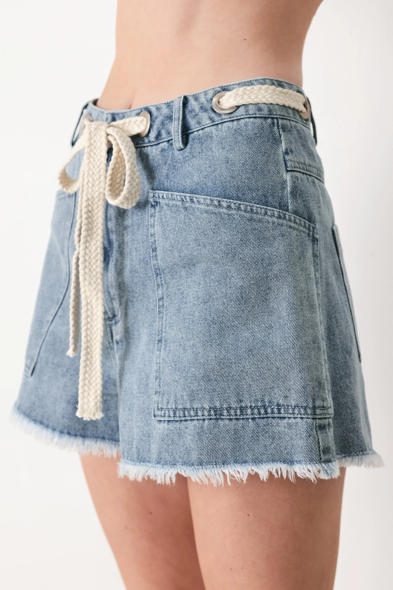 Beach Day Denim Shorts - Image 5