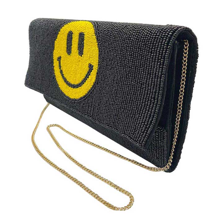 Beaded Smile Clutch Crossbody Bag - Image 6