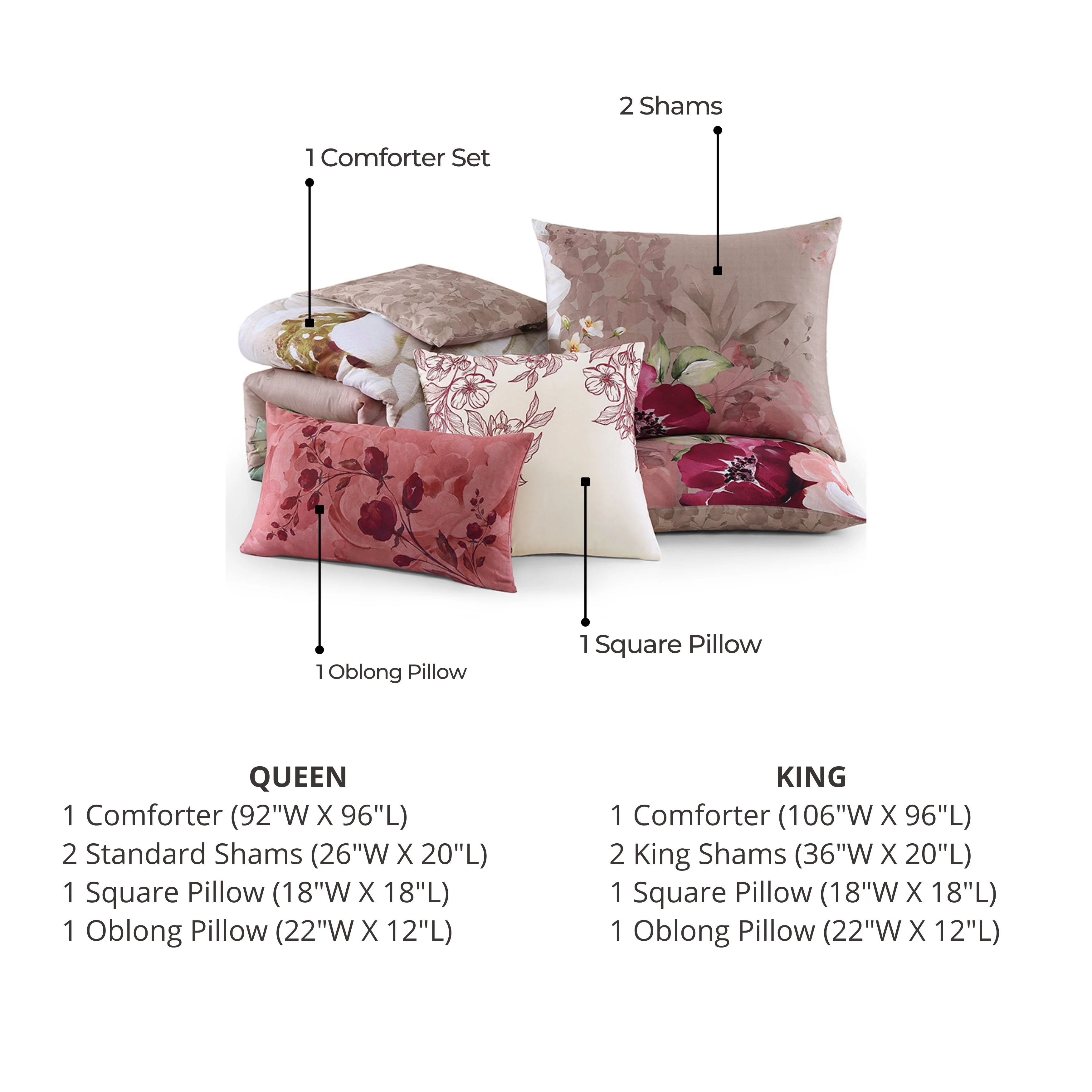 Bebejan Florence 5 Piece Reversible Comforter Set - Image 10