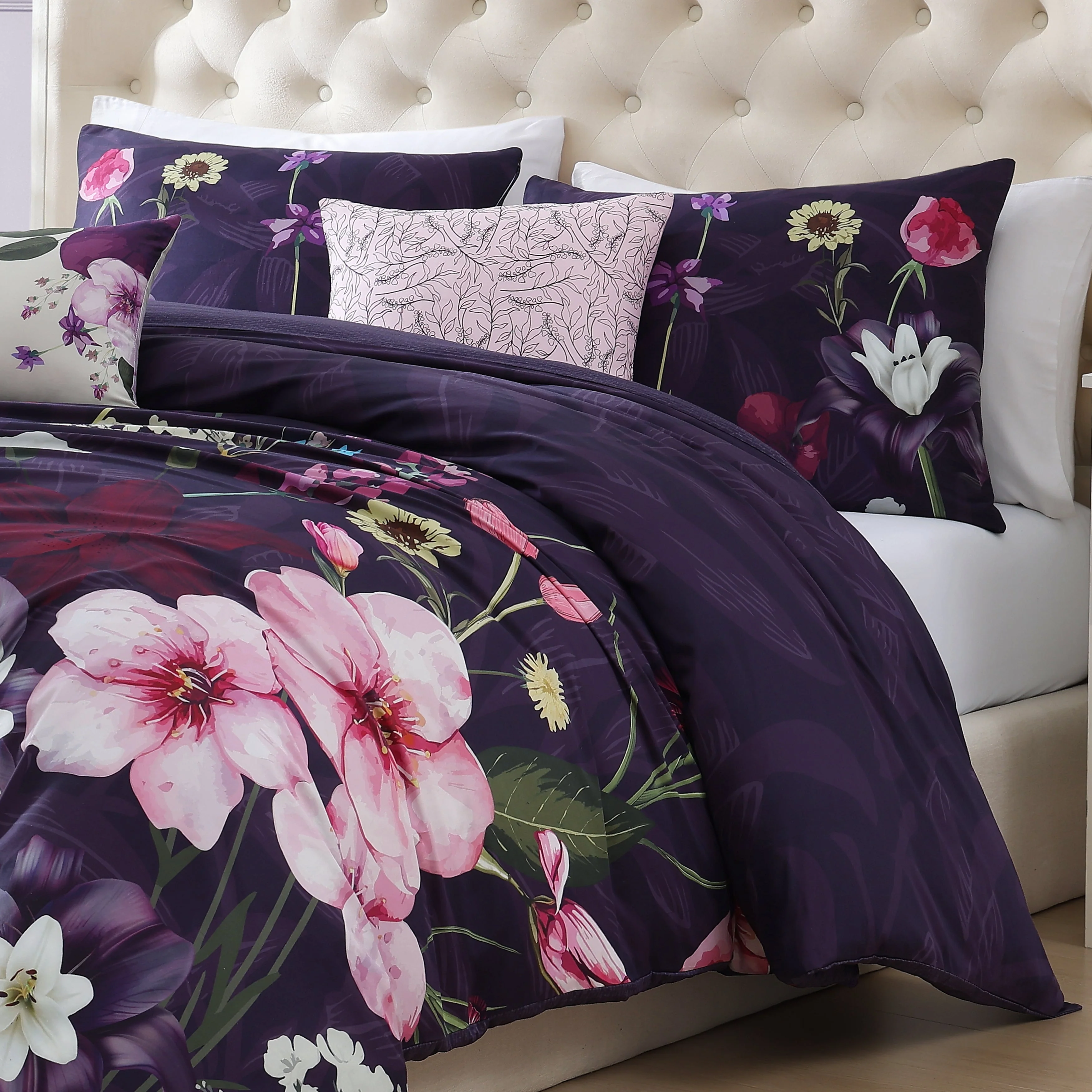 Bebejan 5 Piece Reversible Comforter Morning Glory Set - Image 3