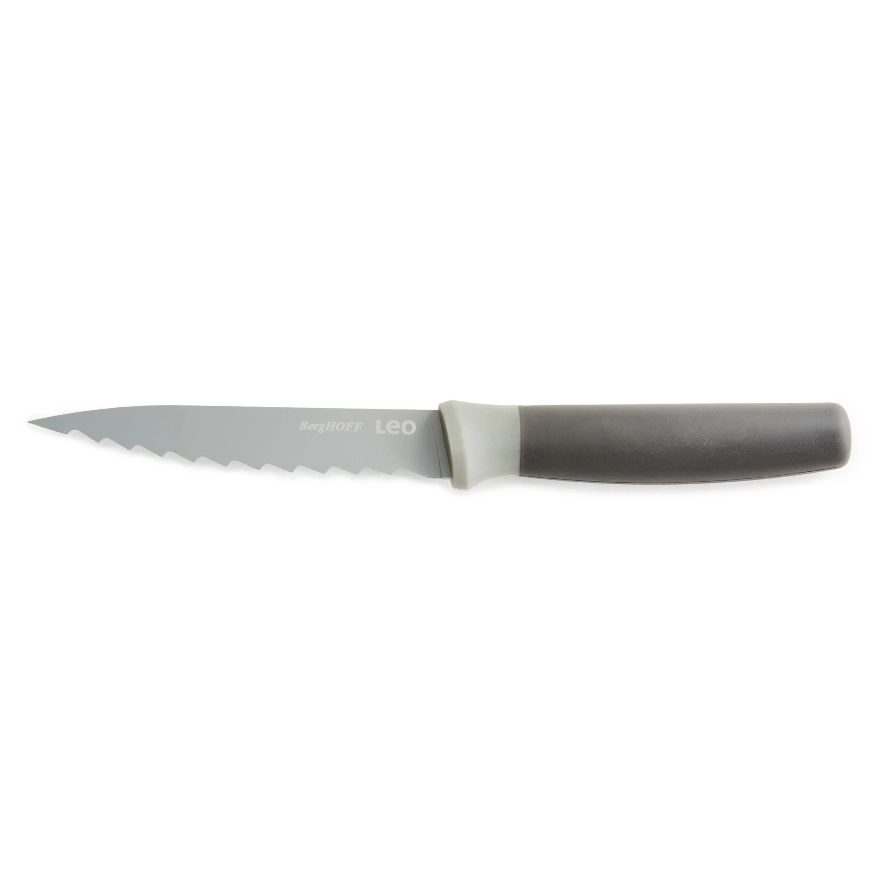BergHOFF Balance Nonstick Stainless Steel Serrated Utility Knife 4.5", Recycled Material