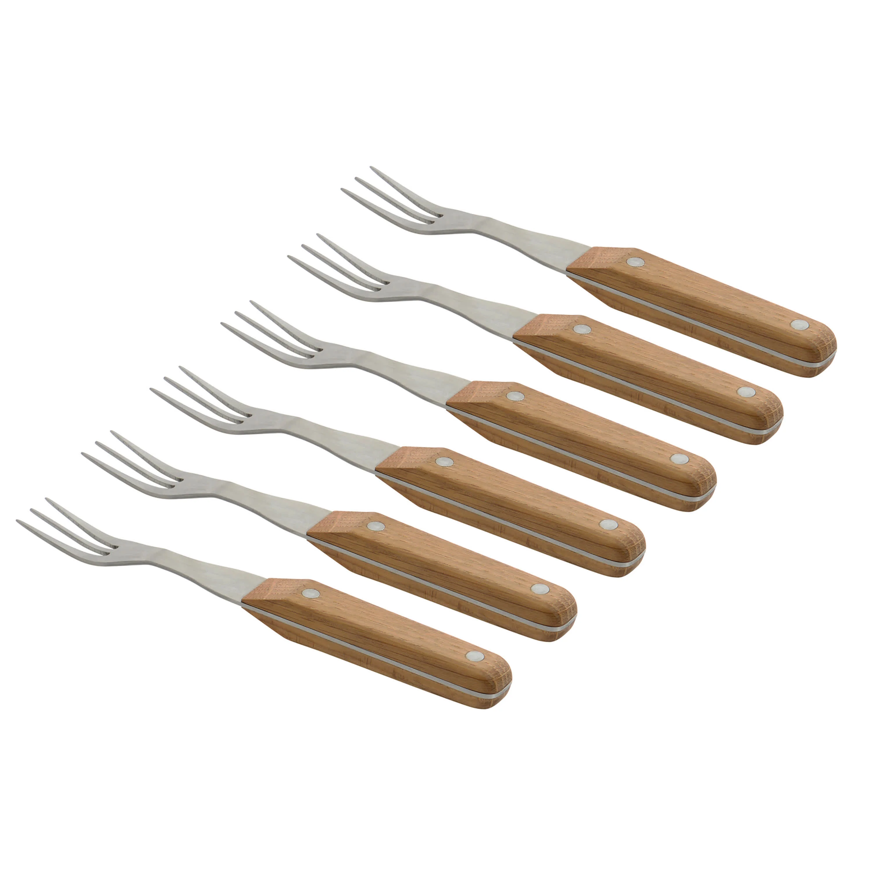 BergHOFF CollectNCook Stainless Steel Steak Fork, Set of 6