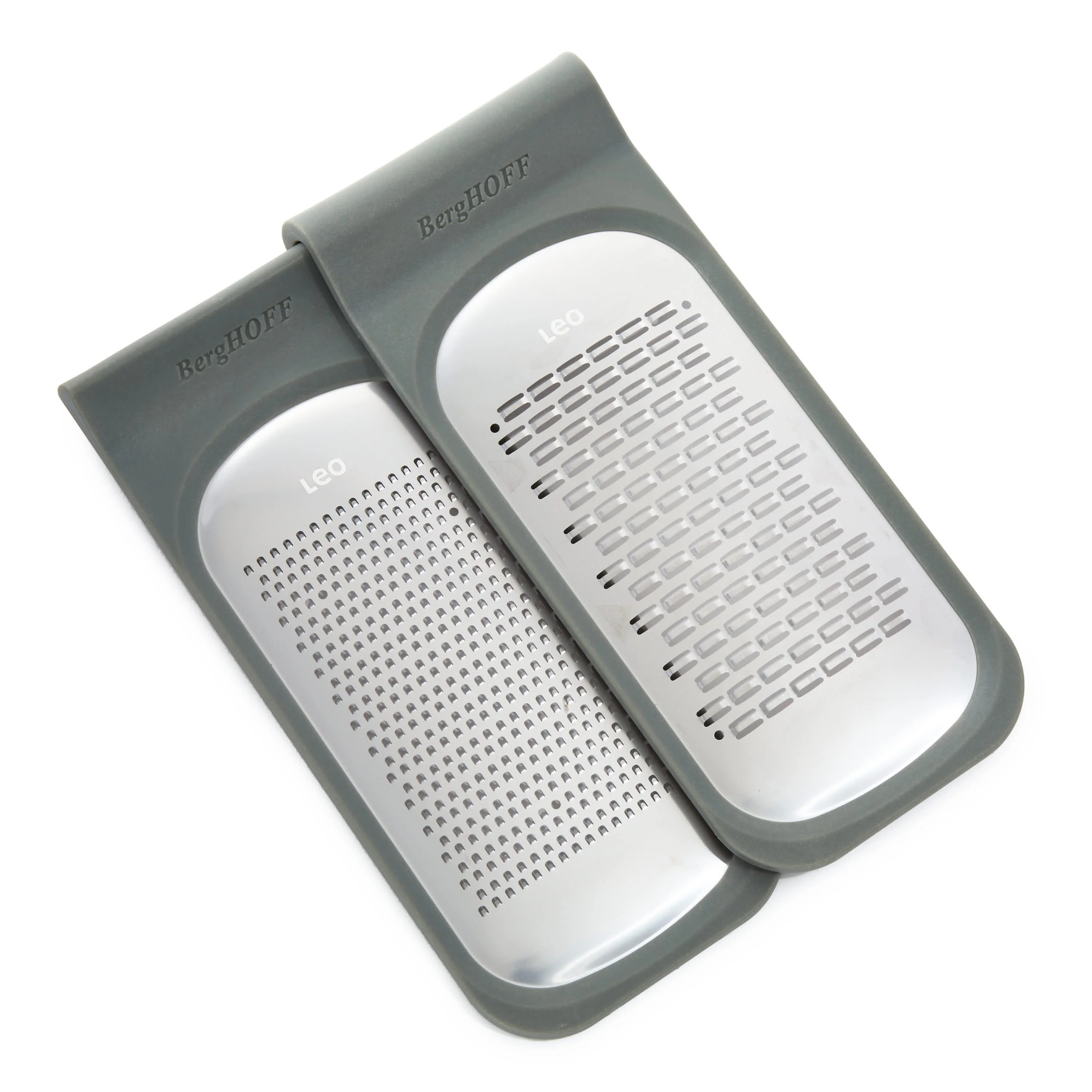 BergHOFF Leo Balance 18/10 Stainless Steel Double Coarse and Ribbon Grater, 9.5"