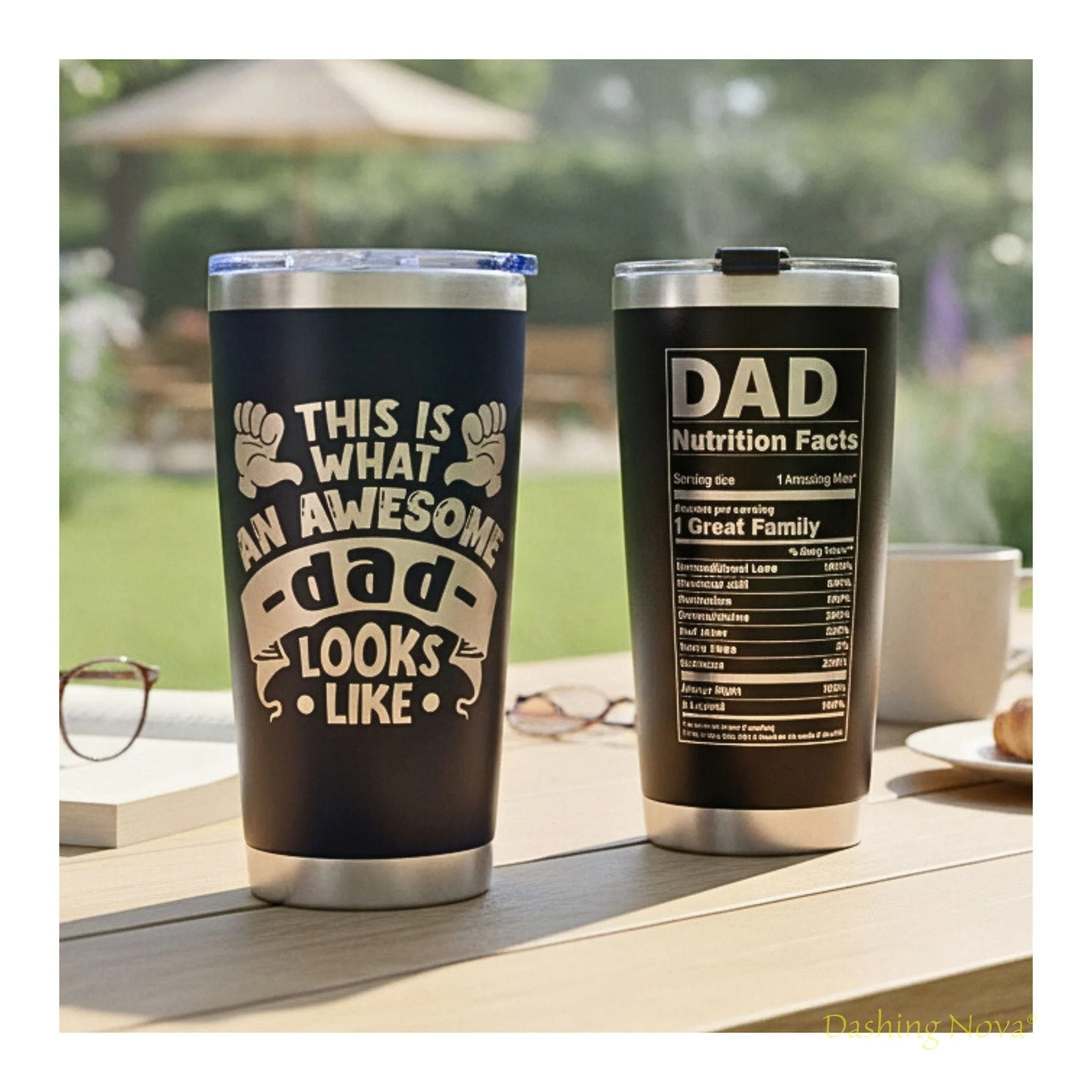 Best Dad Ever Laser Engraved Tumbler - Father's Day & Birthday Gift - Image 11
