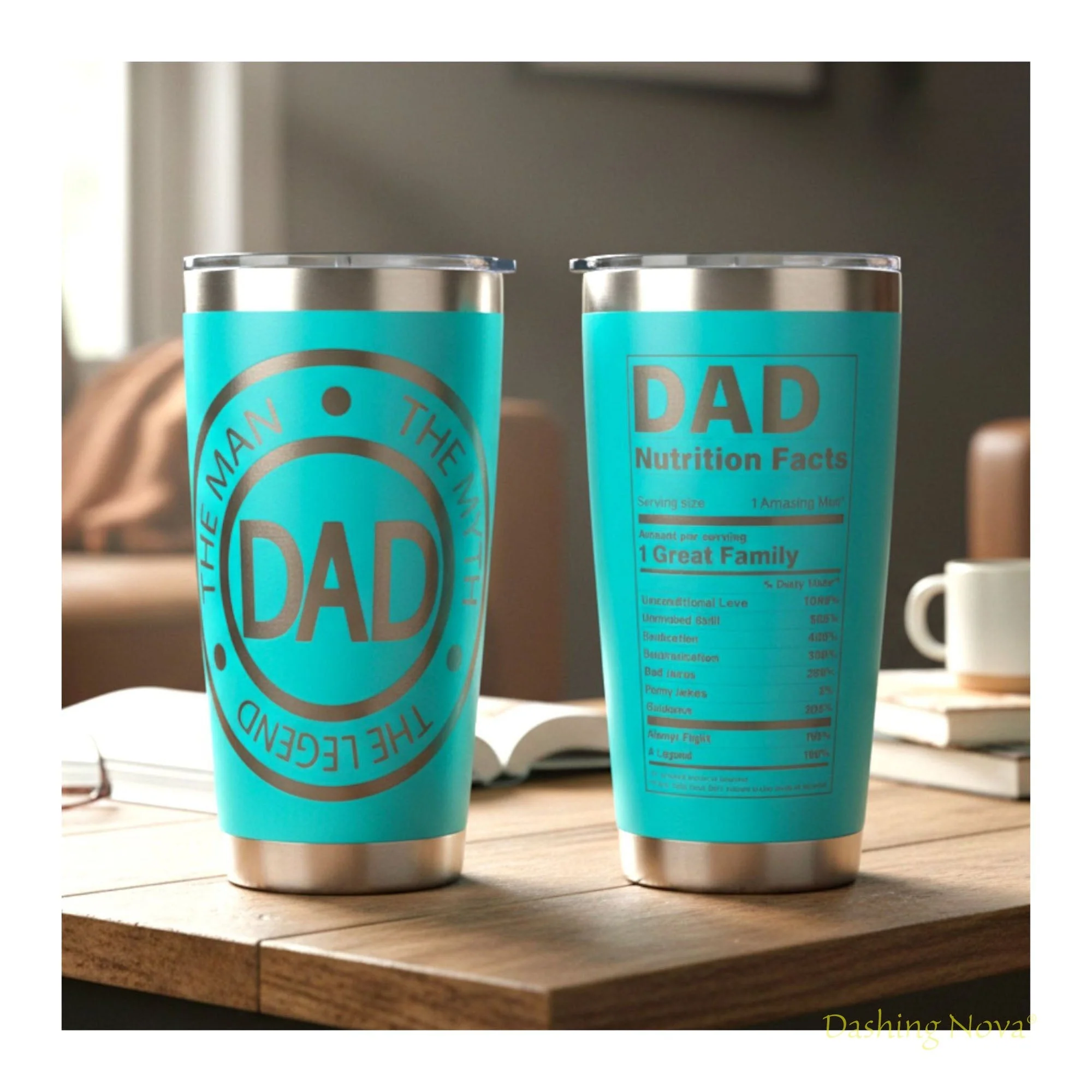Best Dad Ever Laser Engraved Tumbler - Father's Day & Birthday Gift - Image 13