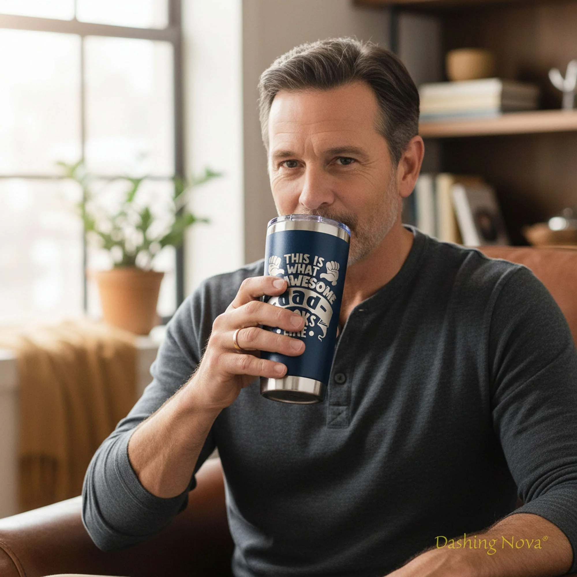 Best Dad Ever Laser Engraved Tumbler - Father's Day & Birthday Gift - Image 17