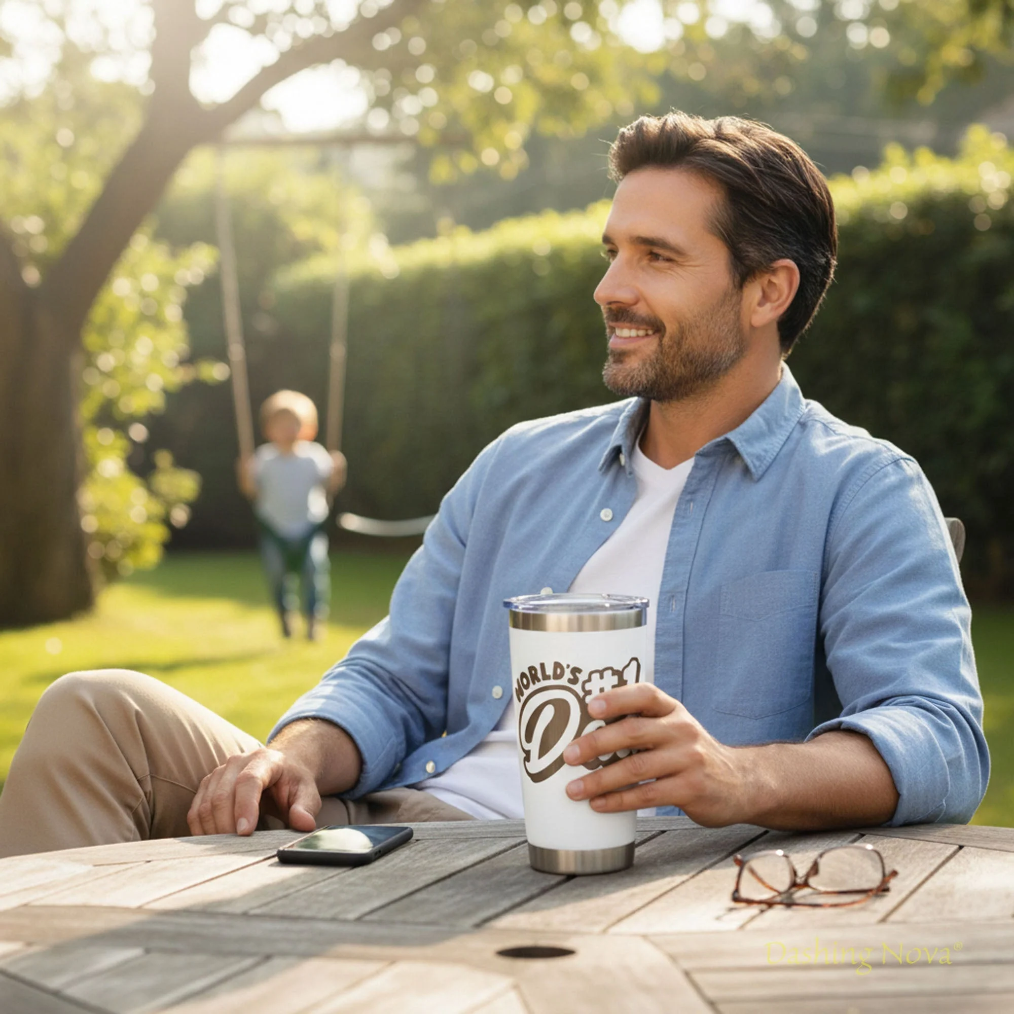 Best Dad Ever Laser Engraved Tumbler - Father's Day & Birthday Gift - Image 20