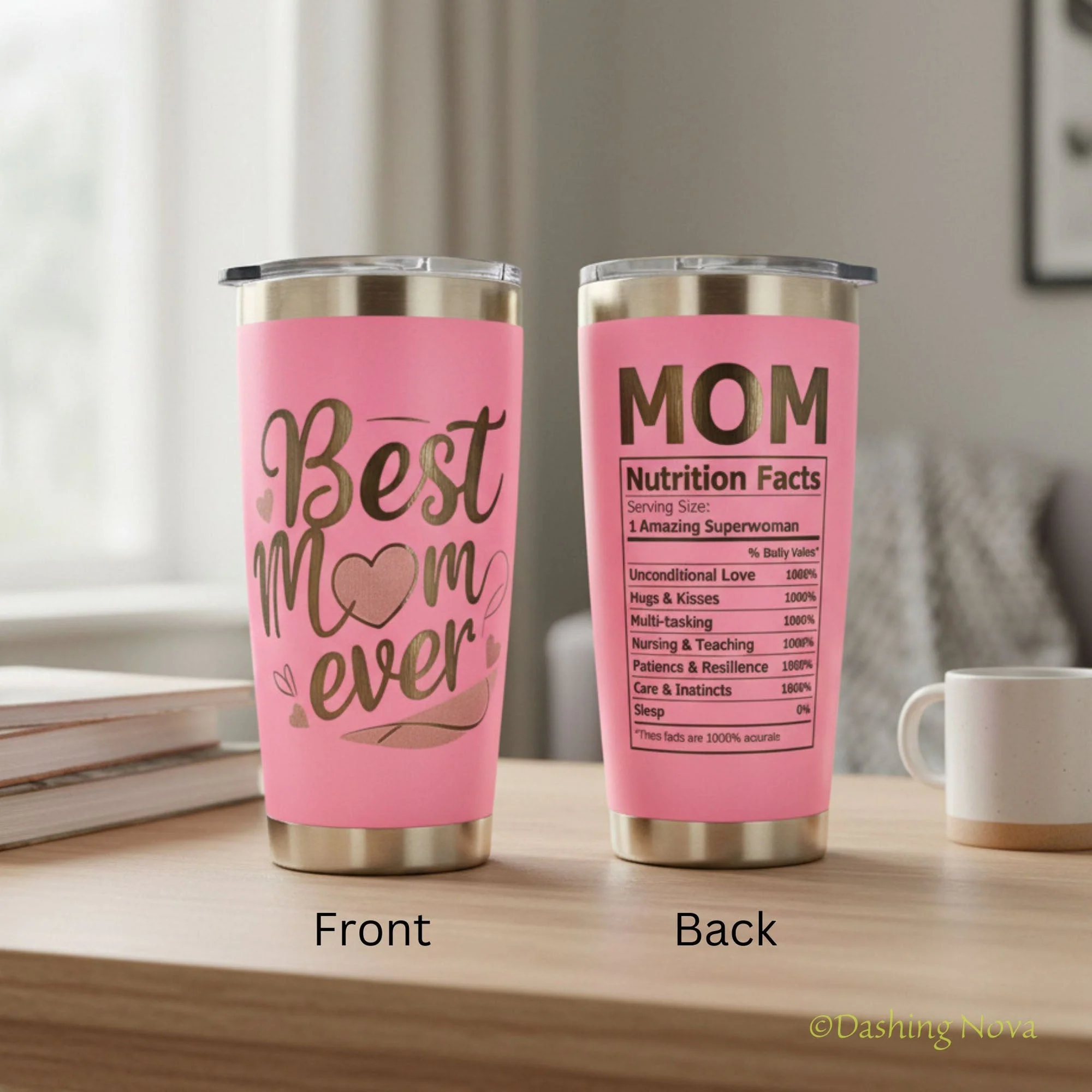 Best Mom Ever 20oz Tumbler Gift Set for Mother's Day & Birthday - Image 2