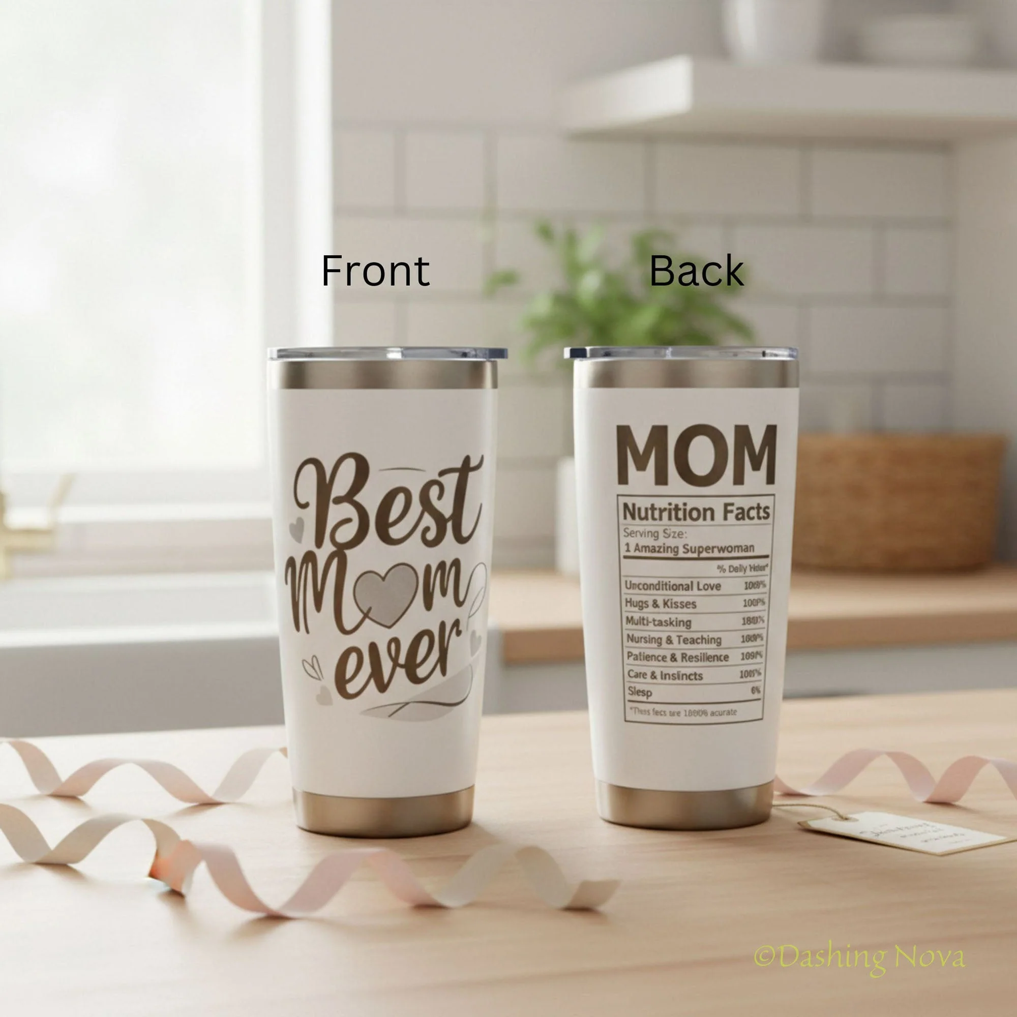 Best Mom Ever 20oz Tumbler Gift Set for Mother's Day & Birthday - Image 3