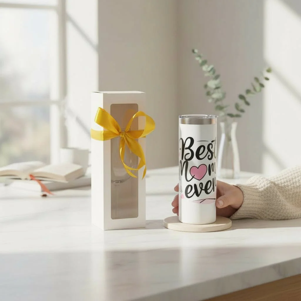 Best Mom Ever White Skinny Tumbler - Gift for Mom Birthday Mothers Day - Image 11
