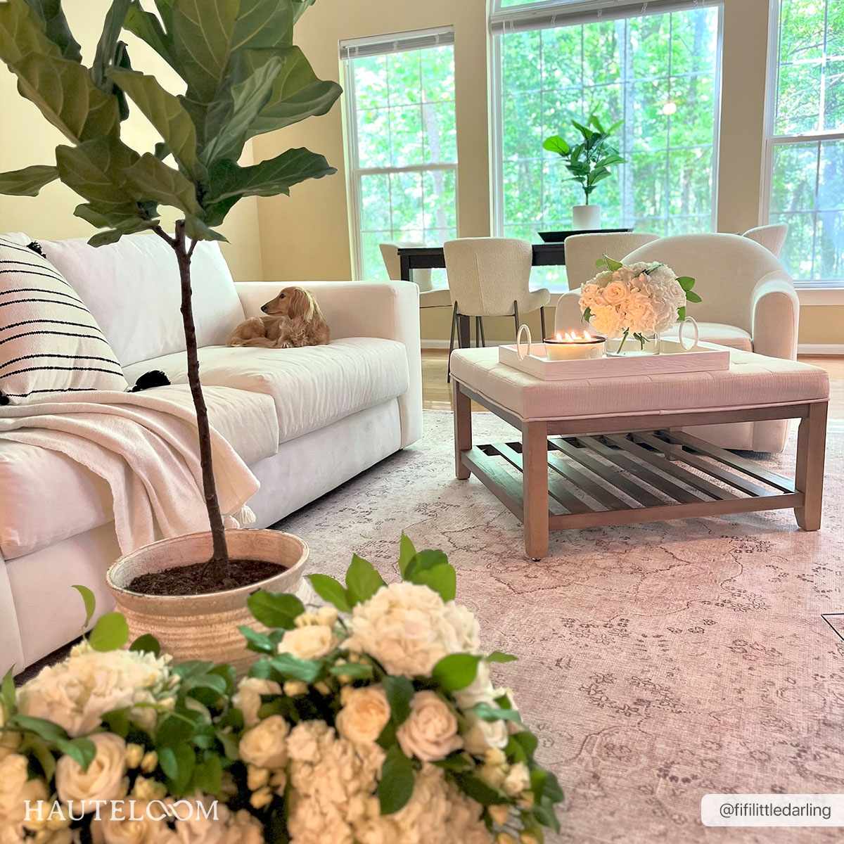Bethany Vintage Flat Pile Washable Rug - Image 4