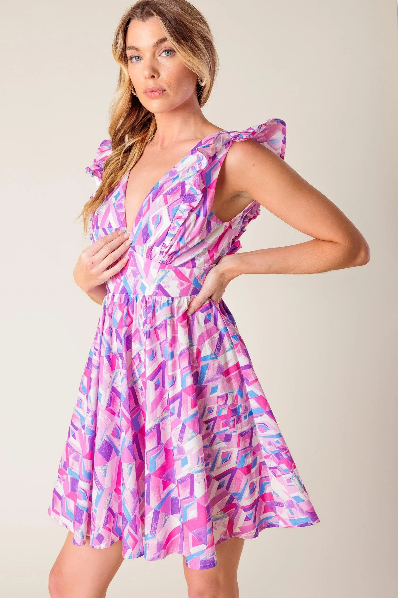 Better Without You Woven Mini Dress - Image 7