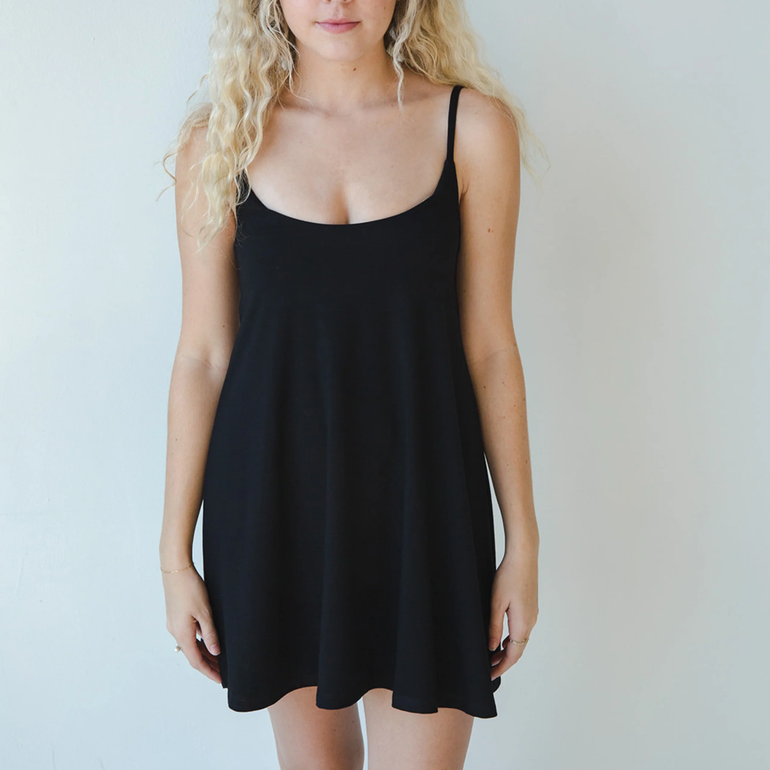 Betty Dress - Swinging Slip Dress w/ Shelf Bra - Image 21