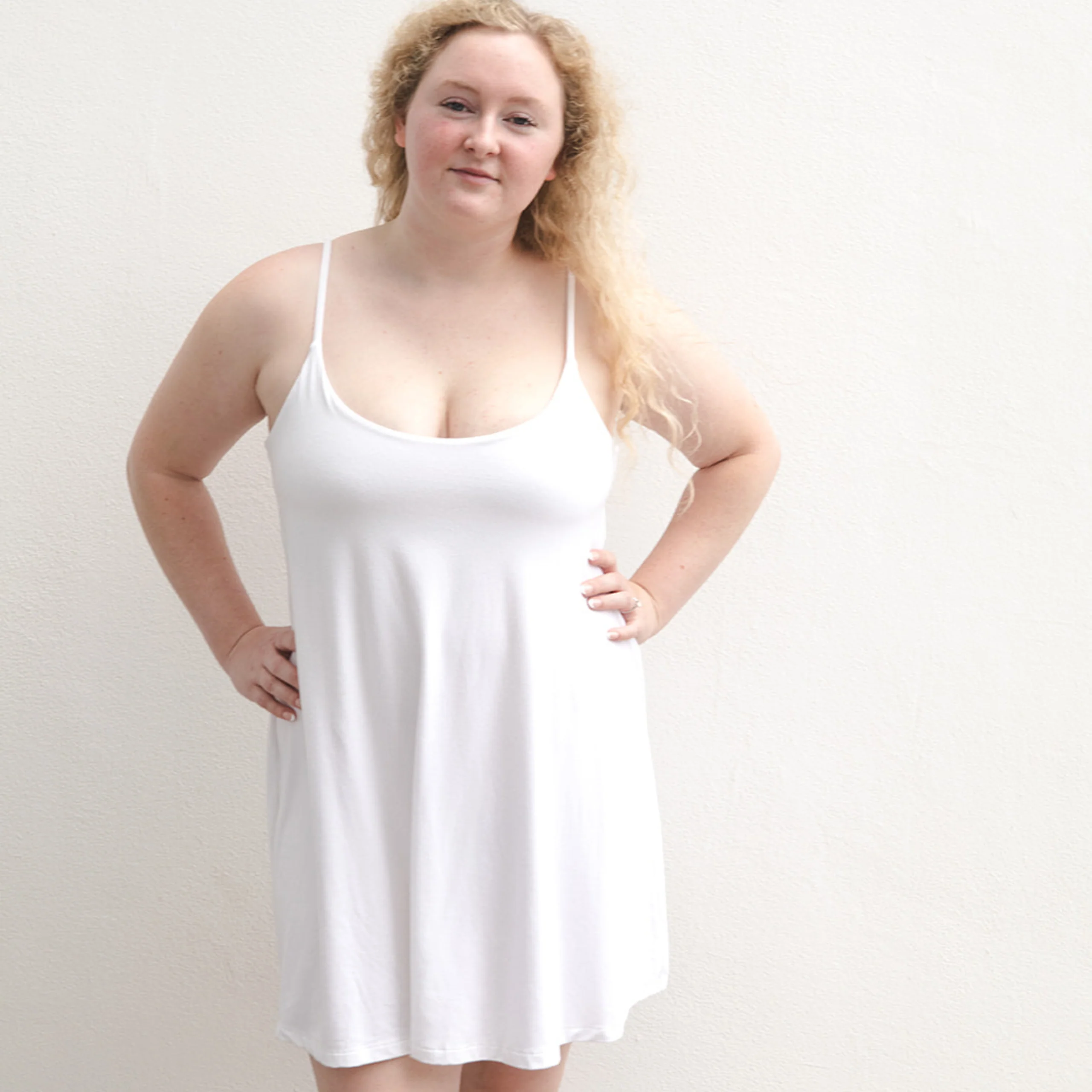 Betty Dress - Swinging Slip Dress w/ Shelf Bra - Image 4