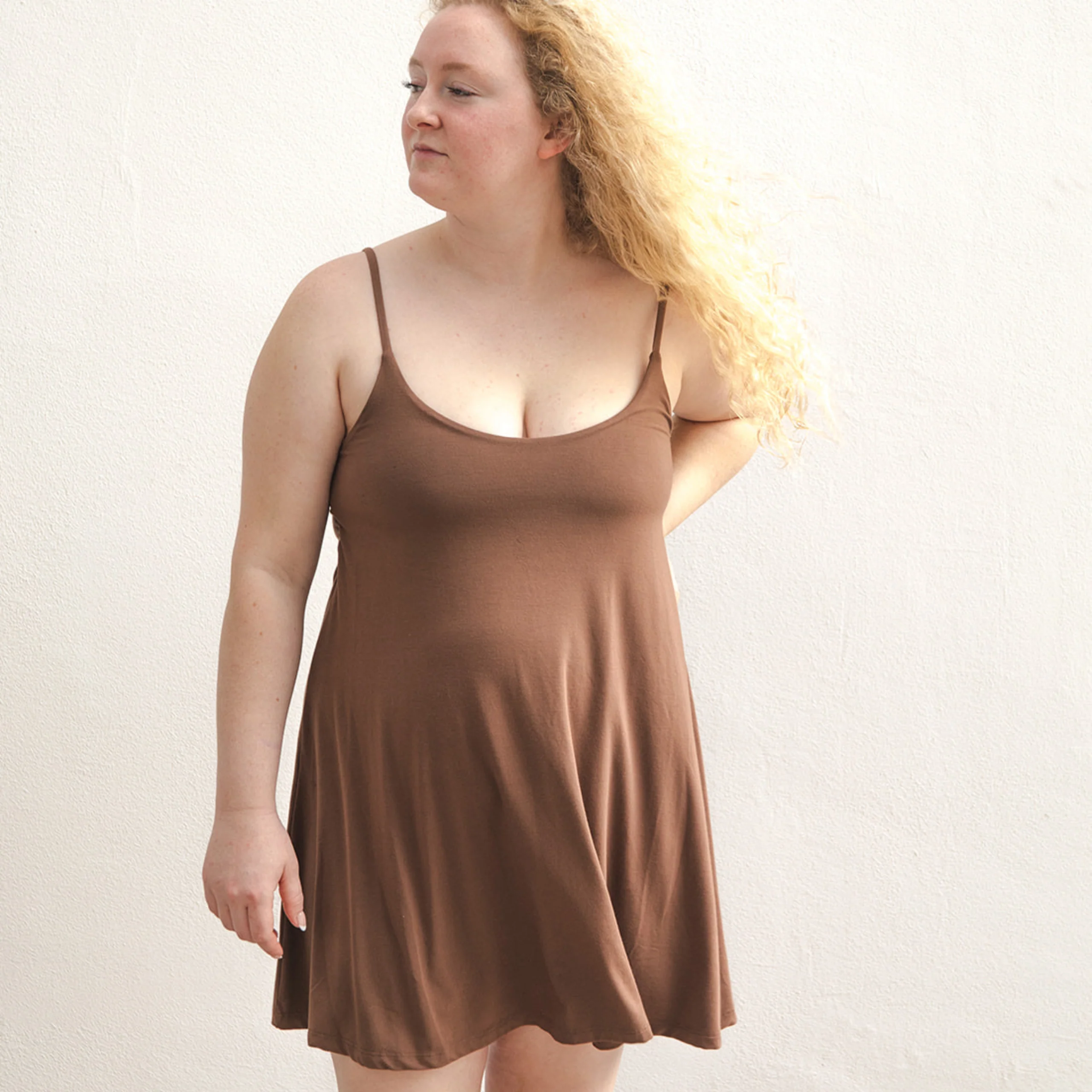Betty Dress - Swinging Slip Dress w/ Shelf Bra - Image 8