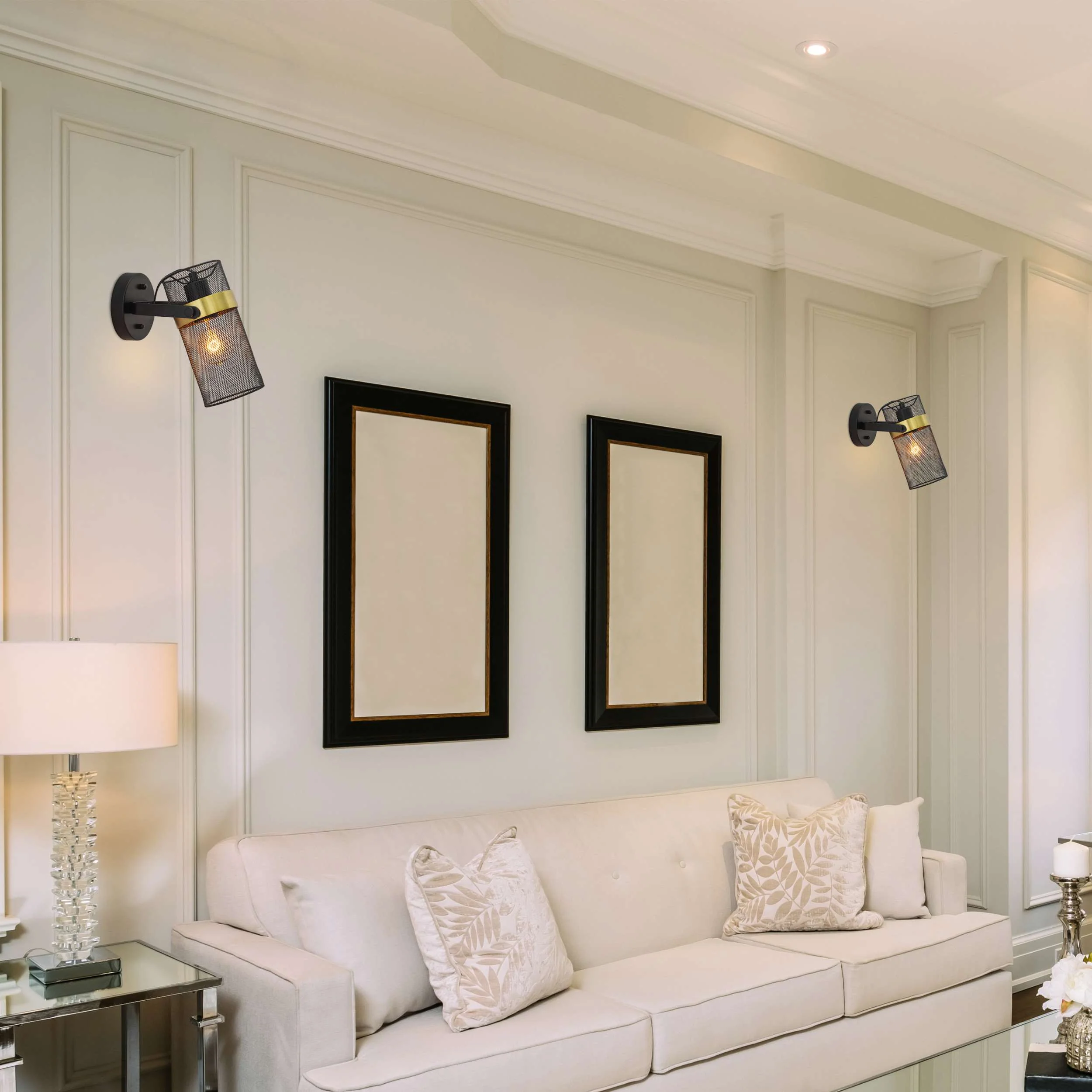 River of Goods Black and Gold Wall Lamp, Spotlight - Image 4