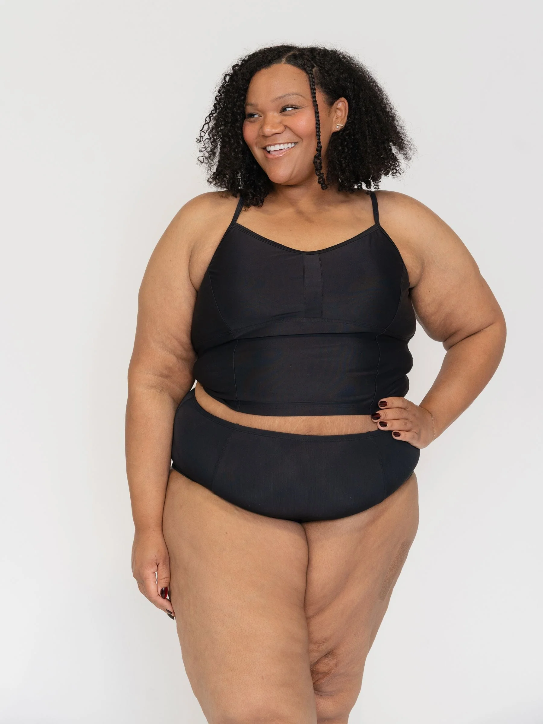Black Classic Crop Top - Image 3