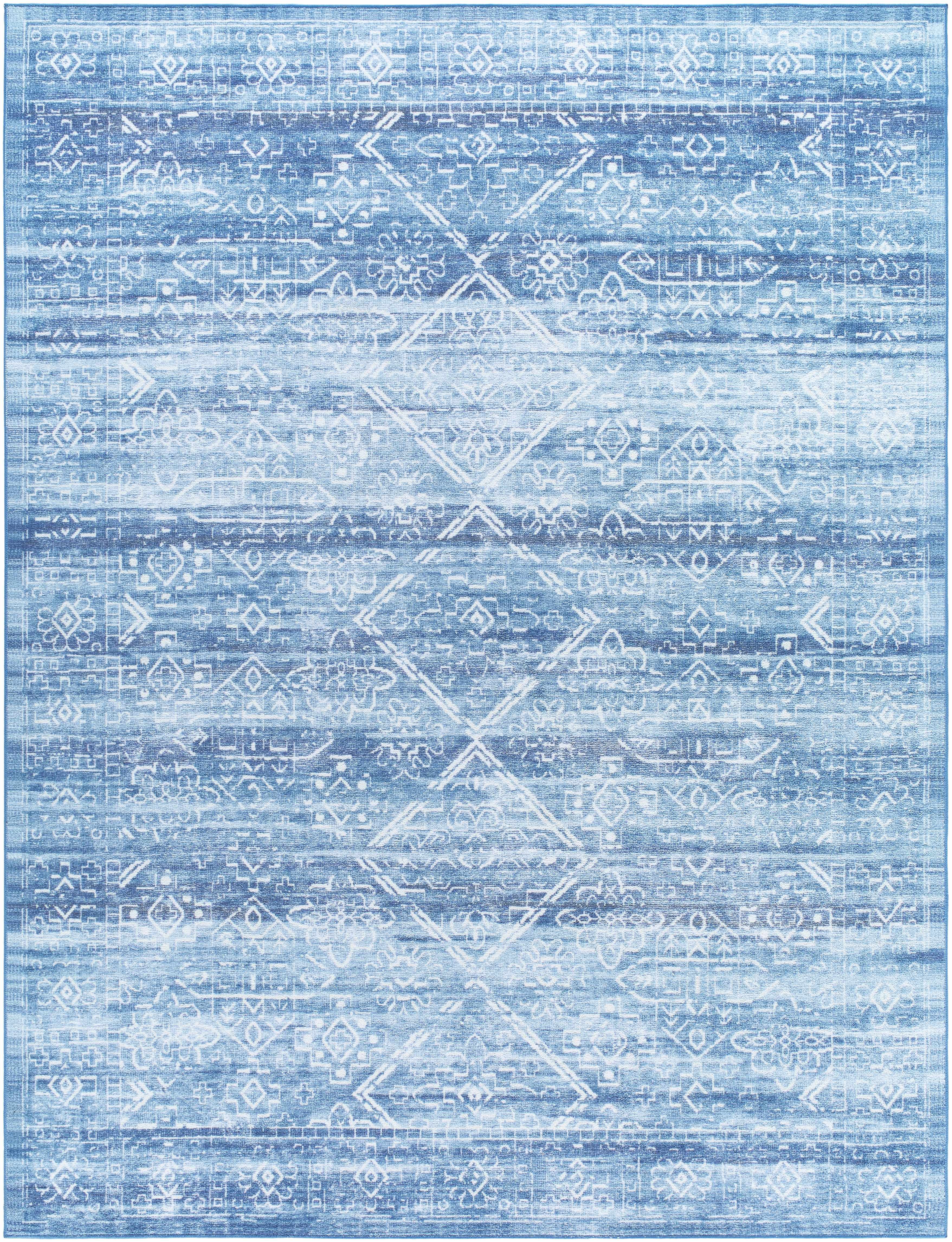 Blake Arctic Sky Washable Area Rug - Image 10