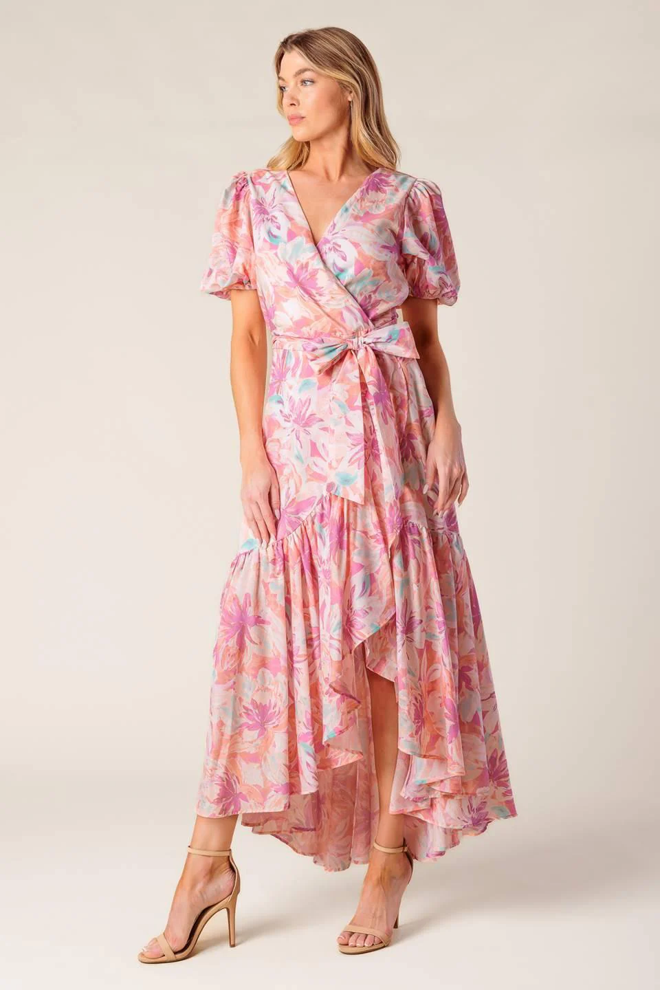Bless Your Heart Coral Woven Mini Dress - Image 3