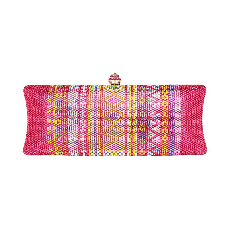 Bling Aztec Print Evening Clutch Bag - Image 2