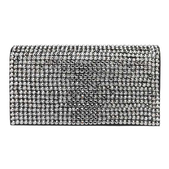 Bling Studded Evening Clutch Crossbody Bag - Image 2