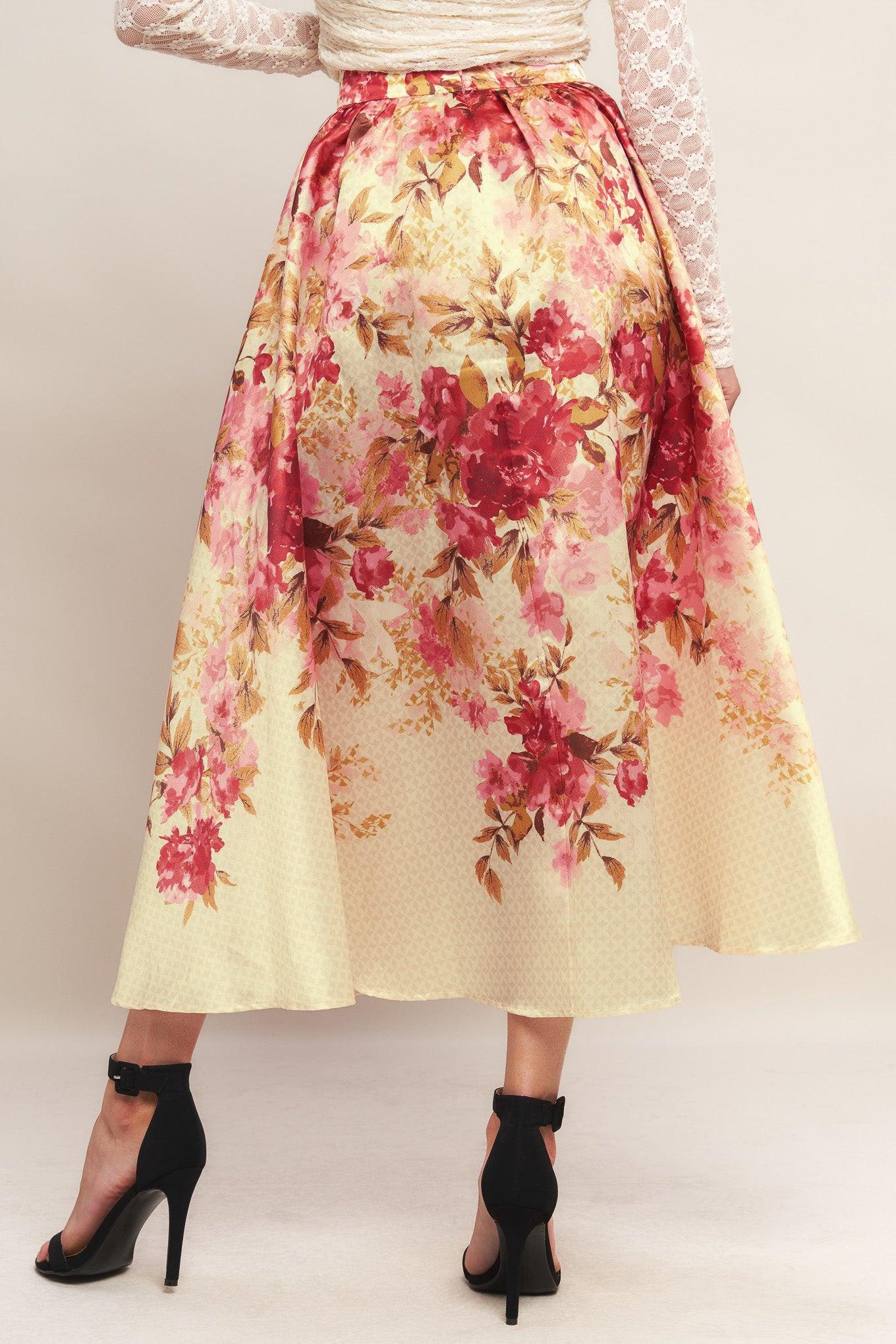 Blossom Dream Ballerina Woven Full Midi Skirt - Image 3