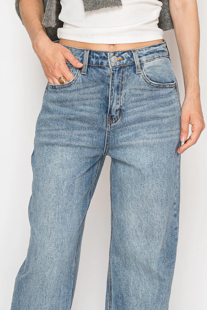 Blue by Artemis Slim Ultra High Rise 90's Straight Jeans - Image 9