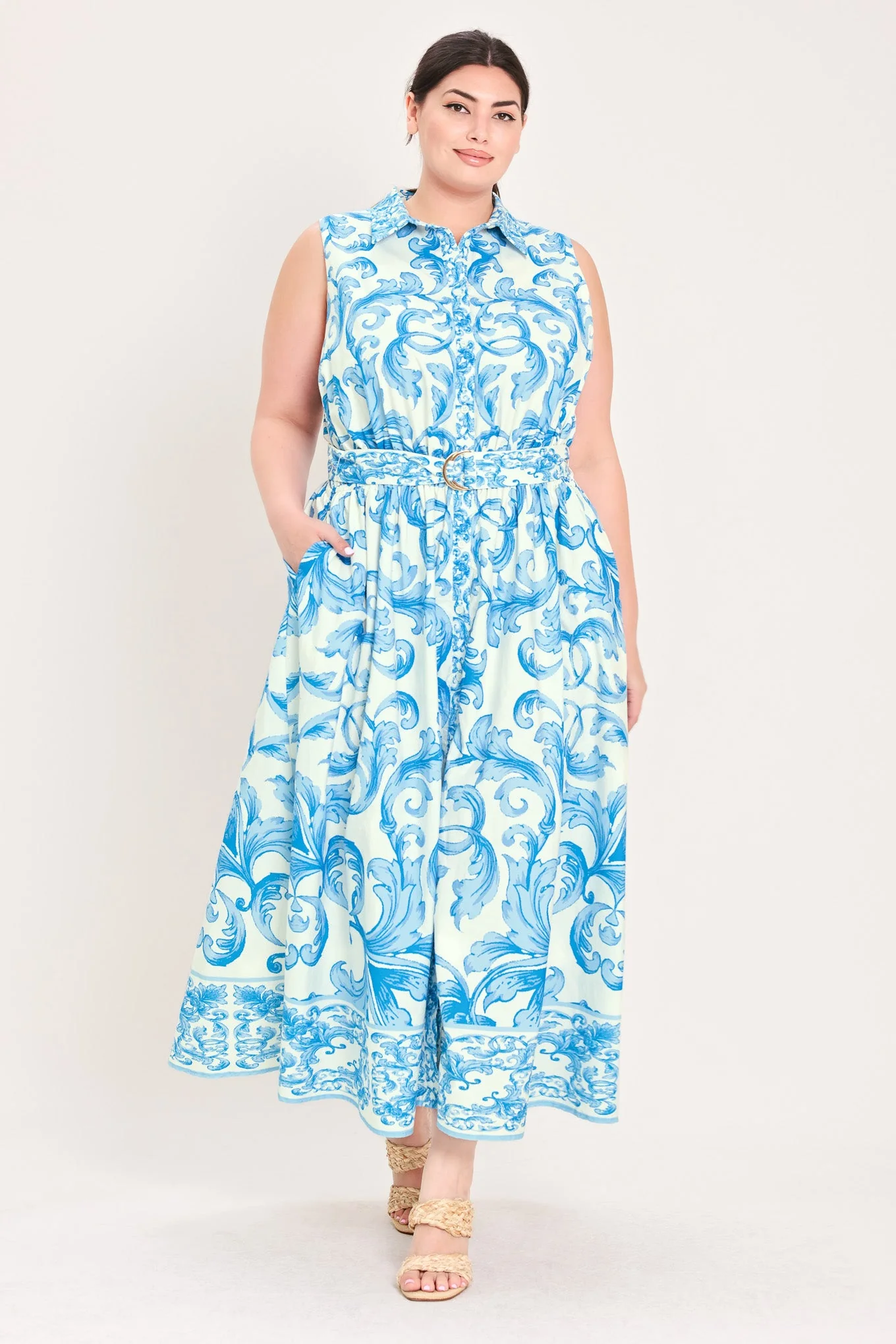 Blue Chateau Woven Maxi Dress - Image 7