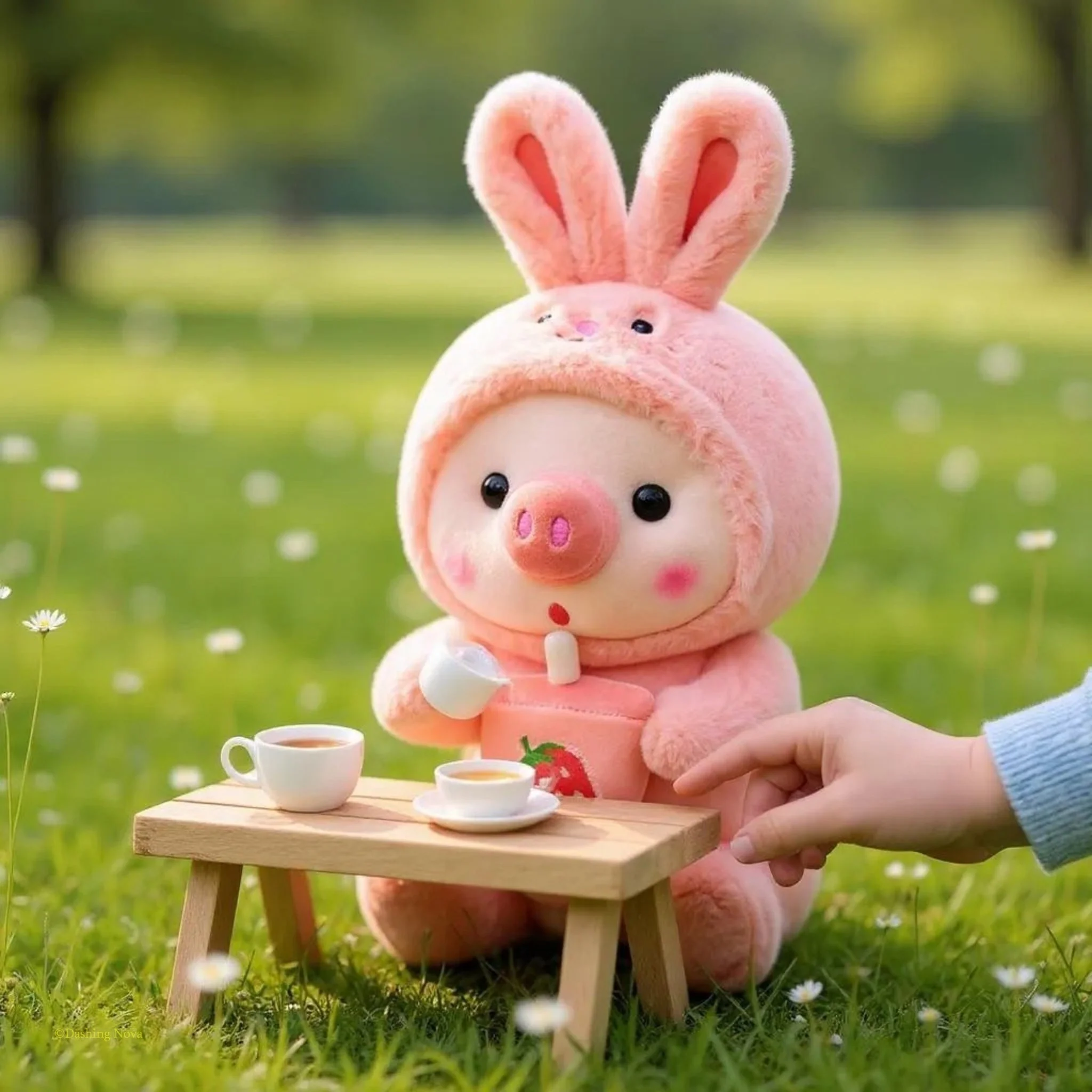 Boba Pig Stuffed Animal Soft Plushie Gift for Girls & Boys - Image 5