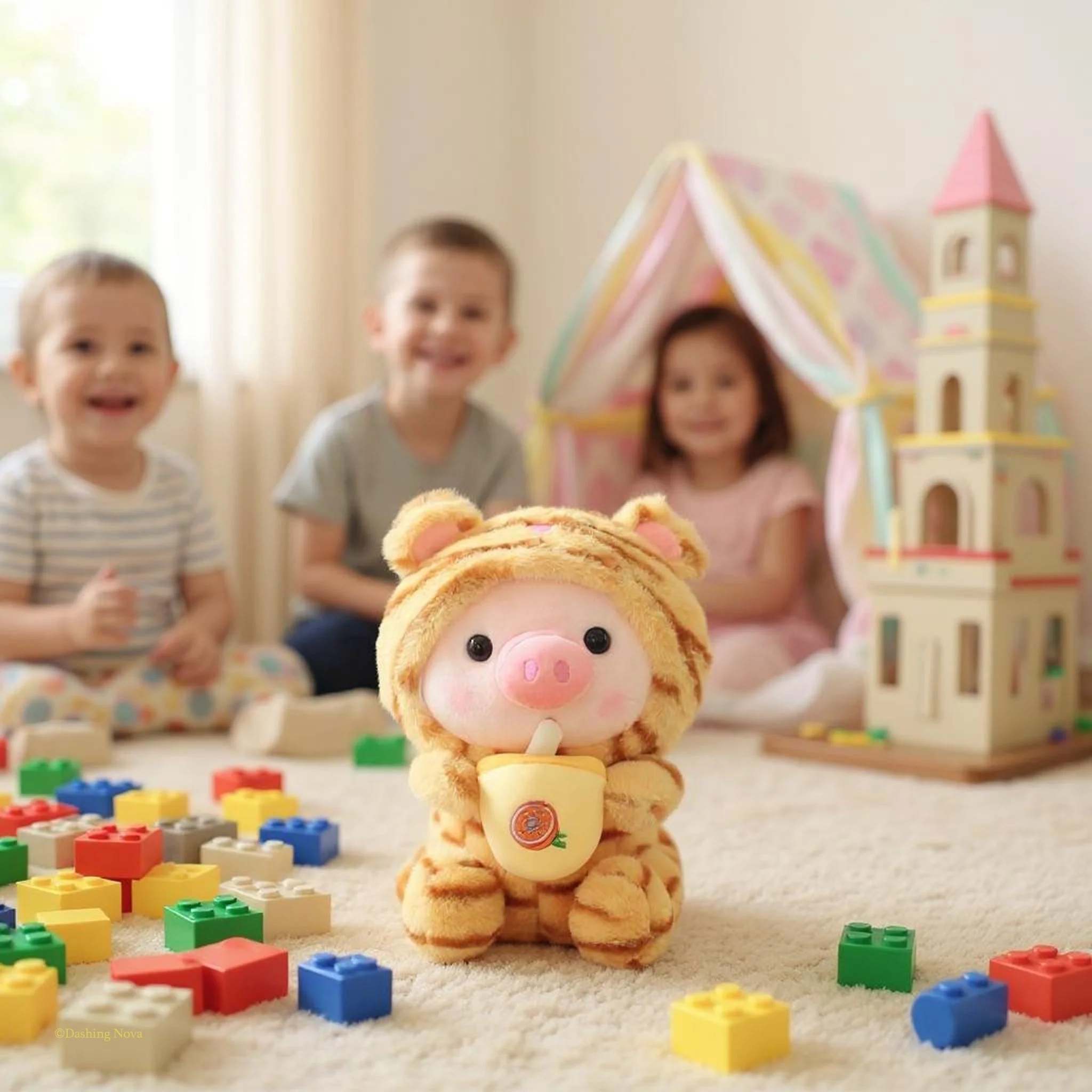 Boba Pig Stuffed Animal Soft Plushie Gift for Girls & Boys - Image 6