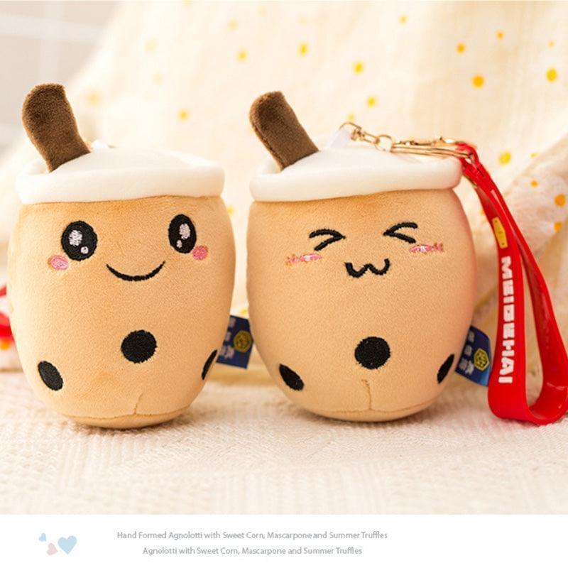 Boba Plush Keychain 3 pcs Set for Car Keys and Kawaii Gift Lovers - Image 3