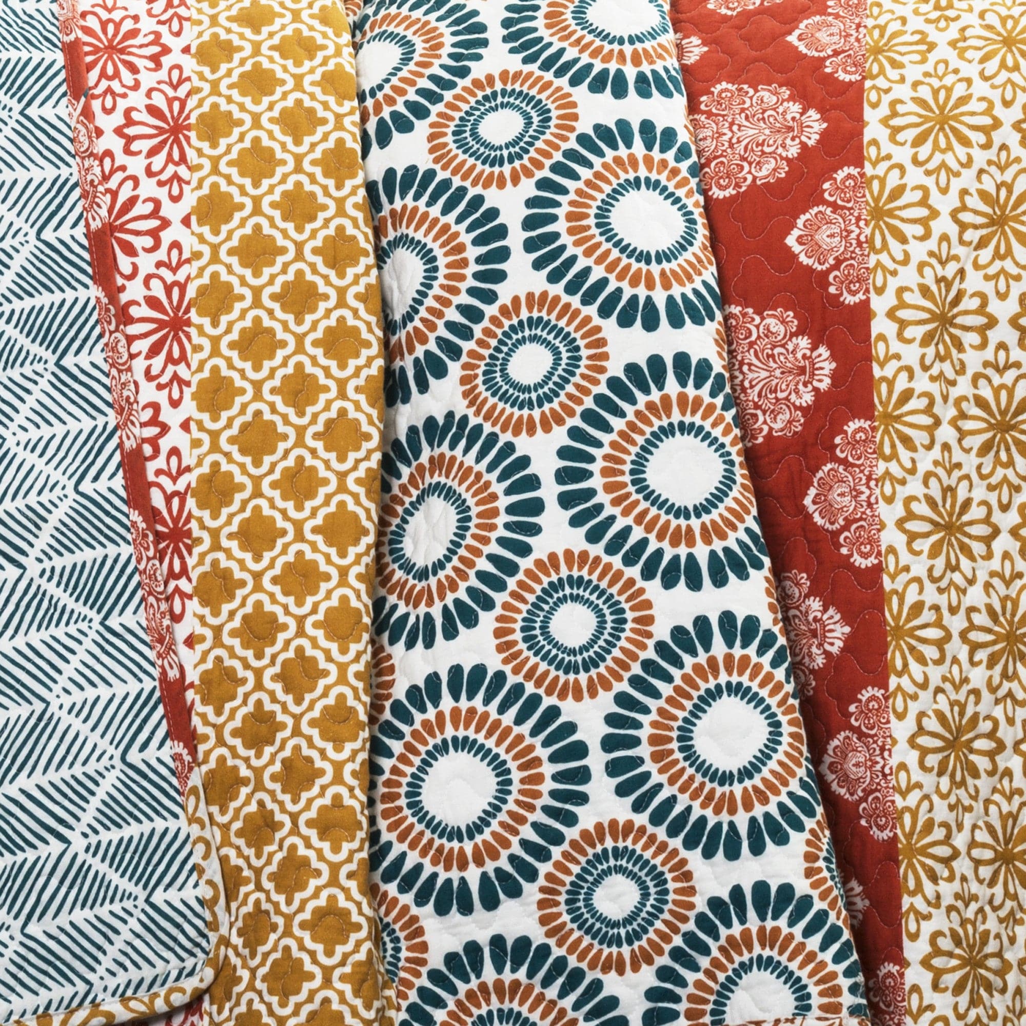 Bohemian Stripe Quilt 3 Piece Set - Image 12