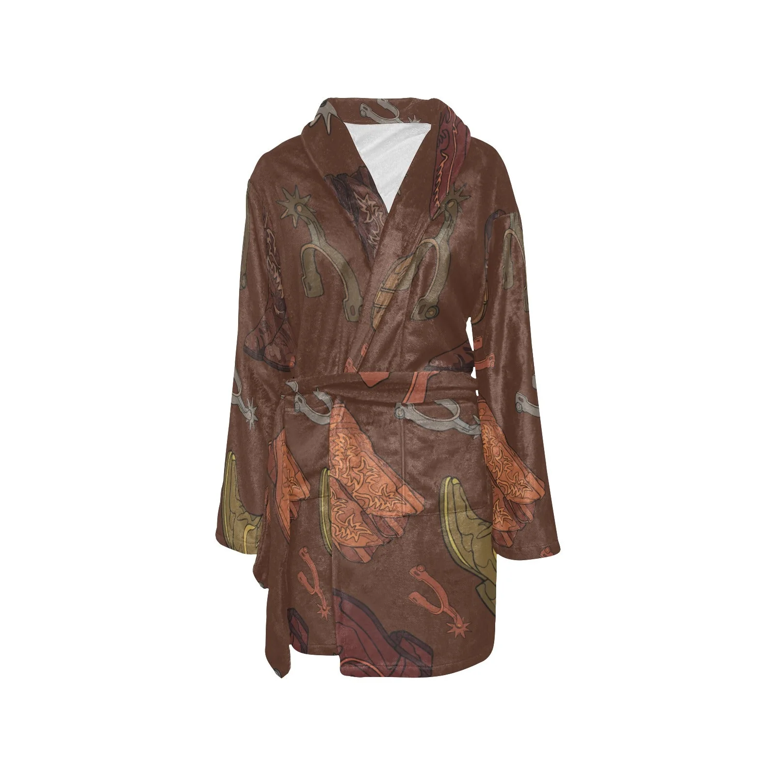 Boots and Spurs Women's Western Bath Robe - Image 3