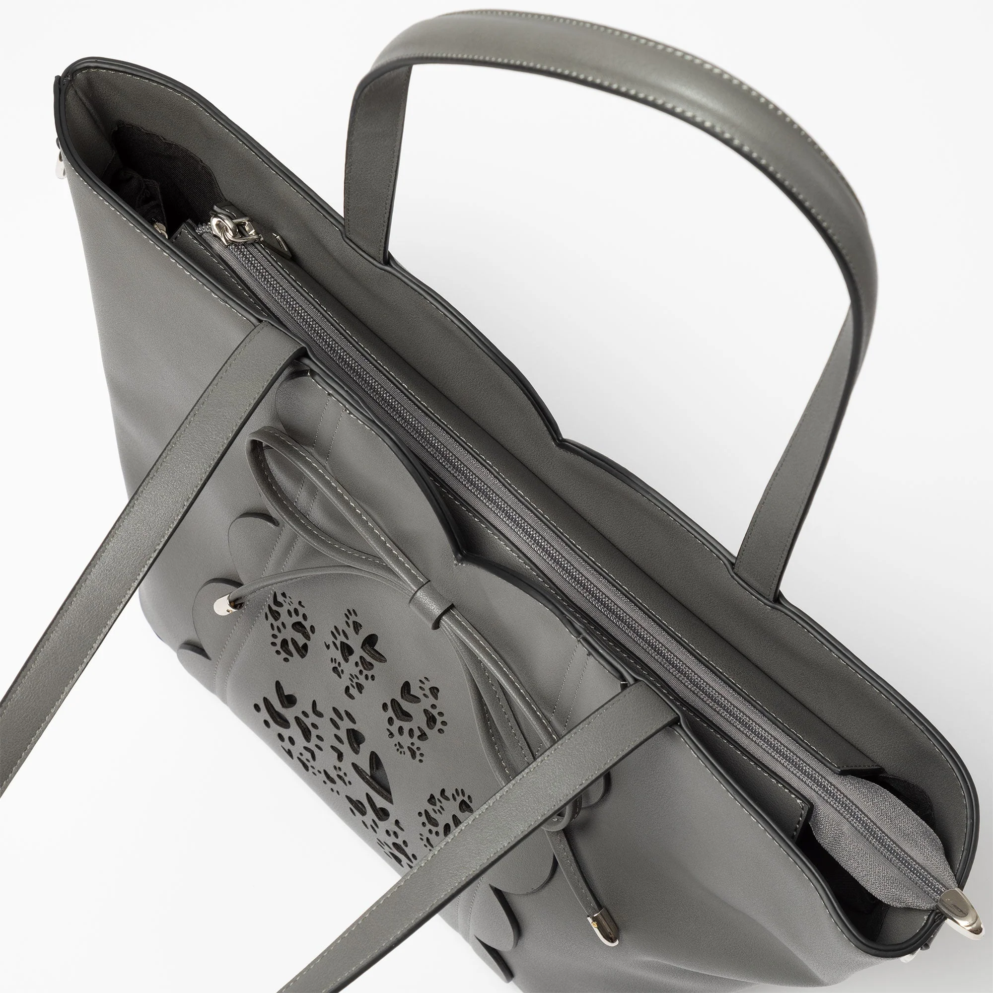 Bow & Hearts Paw Print Handbag - Image 8