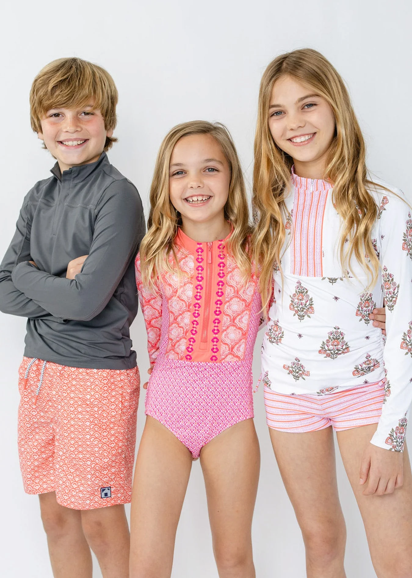 Boys Grey Zip Rashguard - Image 3