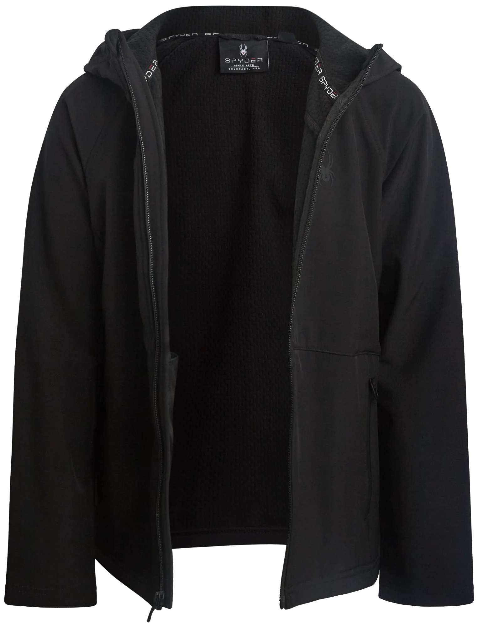 Boys Softshell Jacket - Black - Image 6