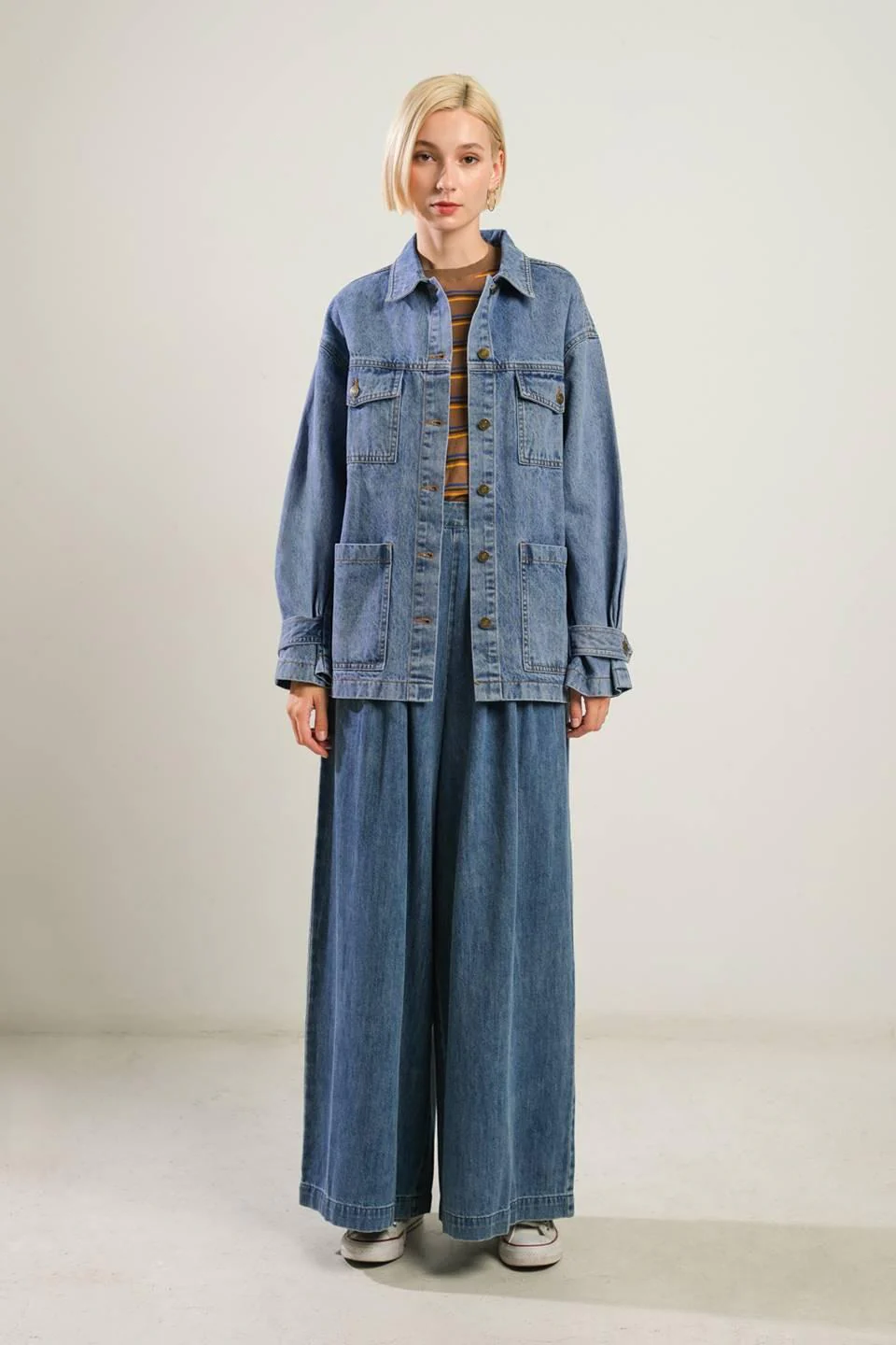 Breathtaking Charm Denim Midi Jacket - Image 5