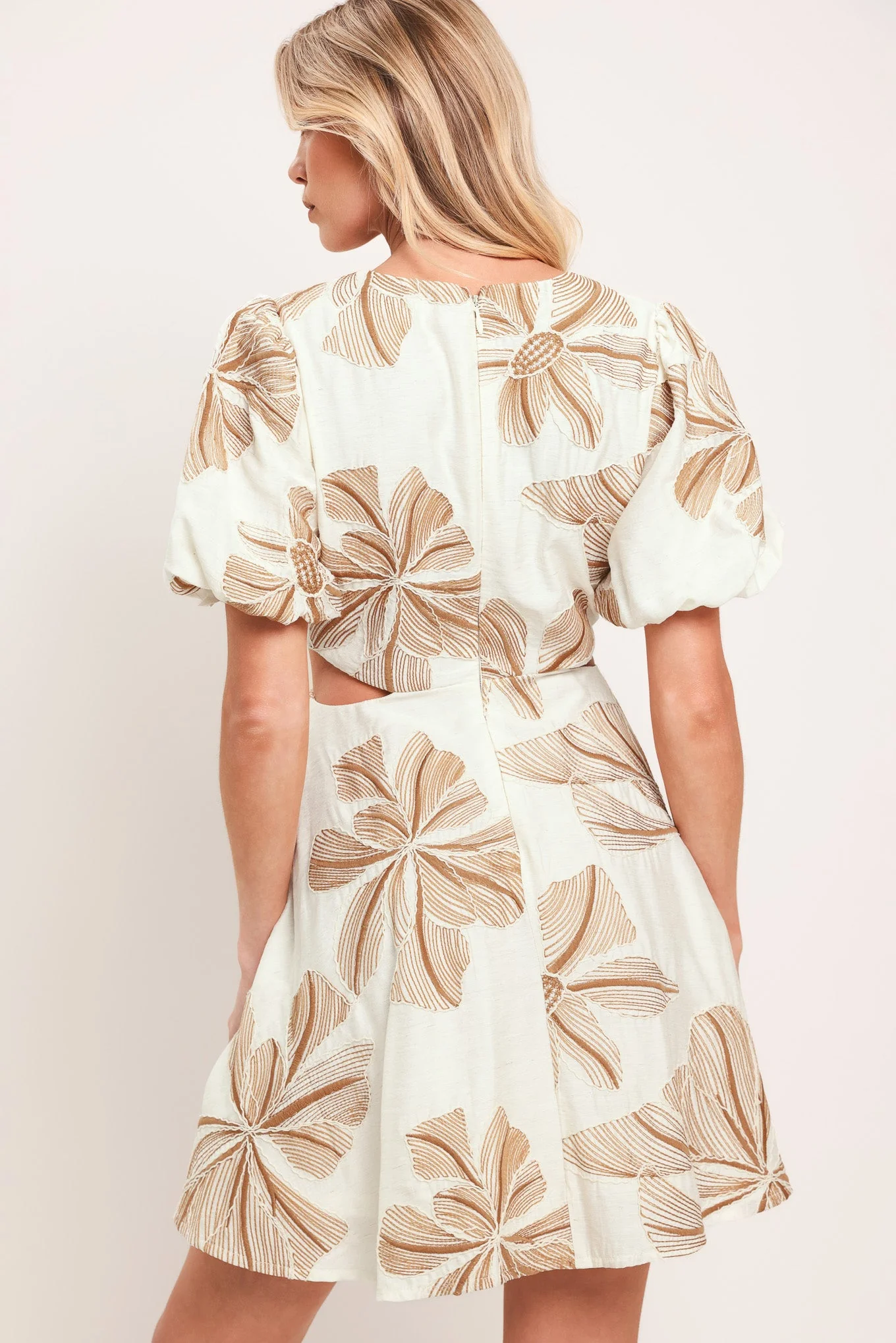 Breeze Bloom Woven Mini Dress - Image 6