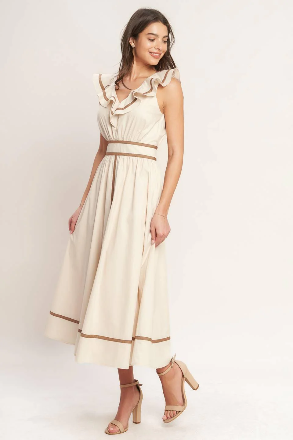 Breeze Canvas Woven Midi Dress - Image 4