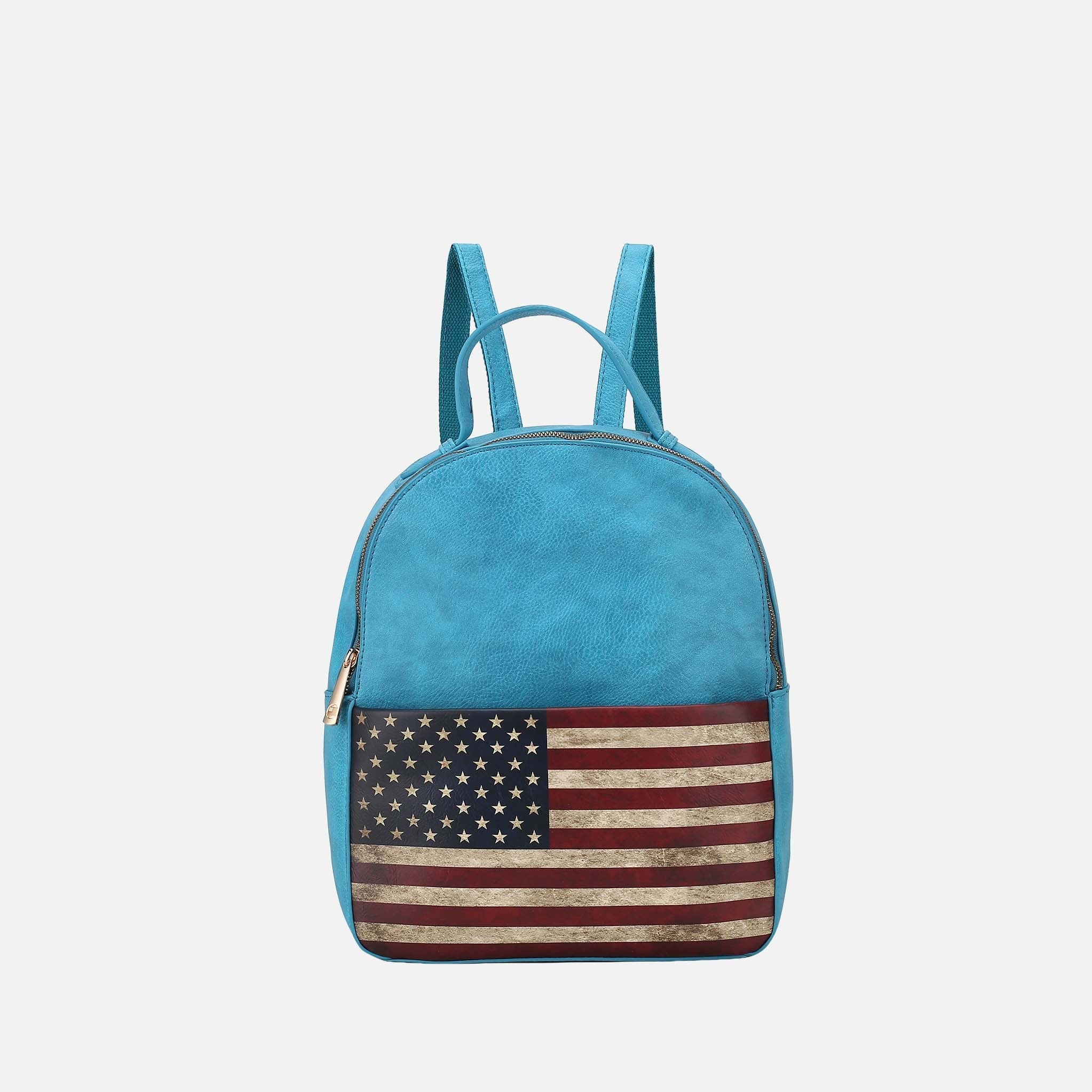 Briella Flag Print Backpack - Image 3