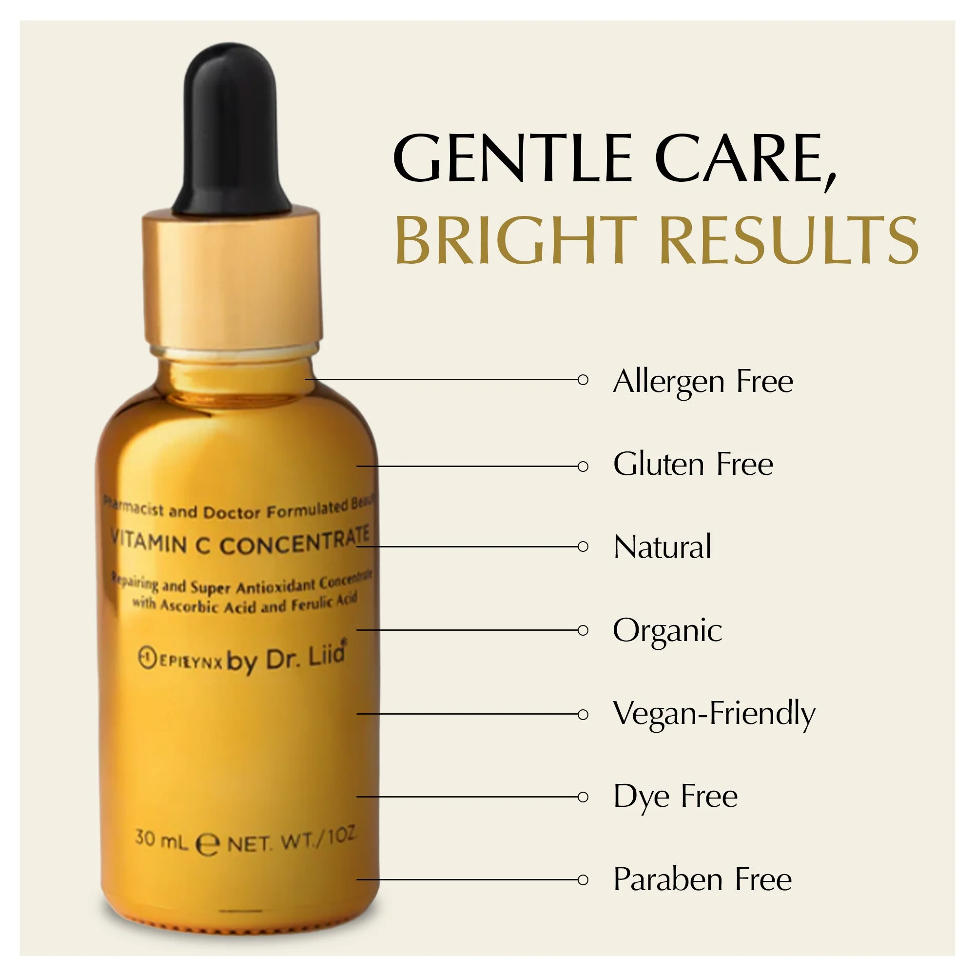 Brightening Vitamin C Glow Serum for Sensitive & Dry Skin – Vegan, Gluten-Free, Anti-Aging, Fragrance-Free - Image 17