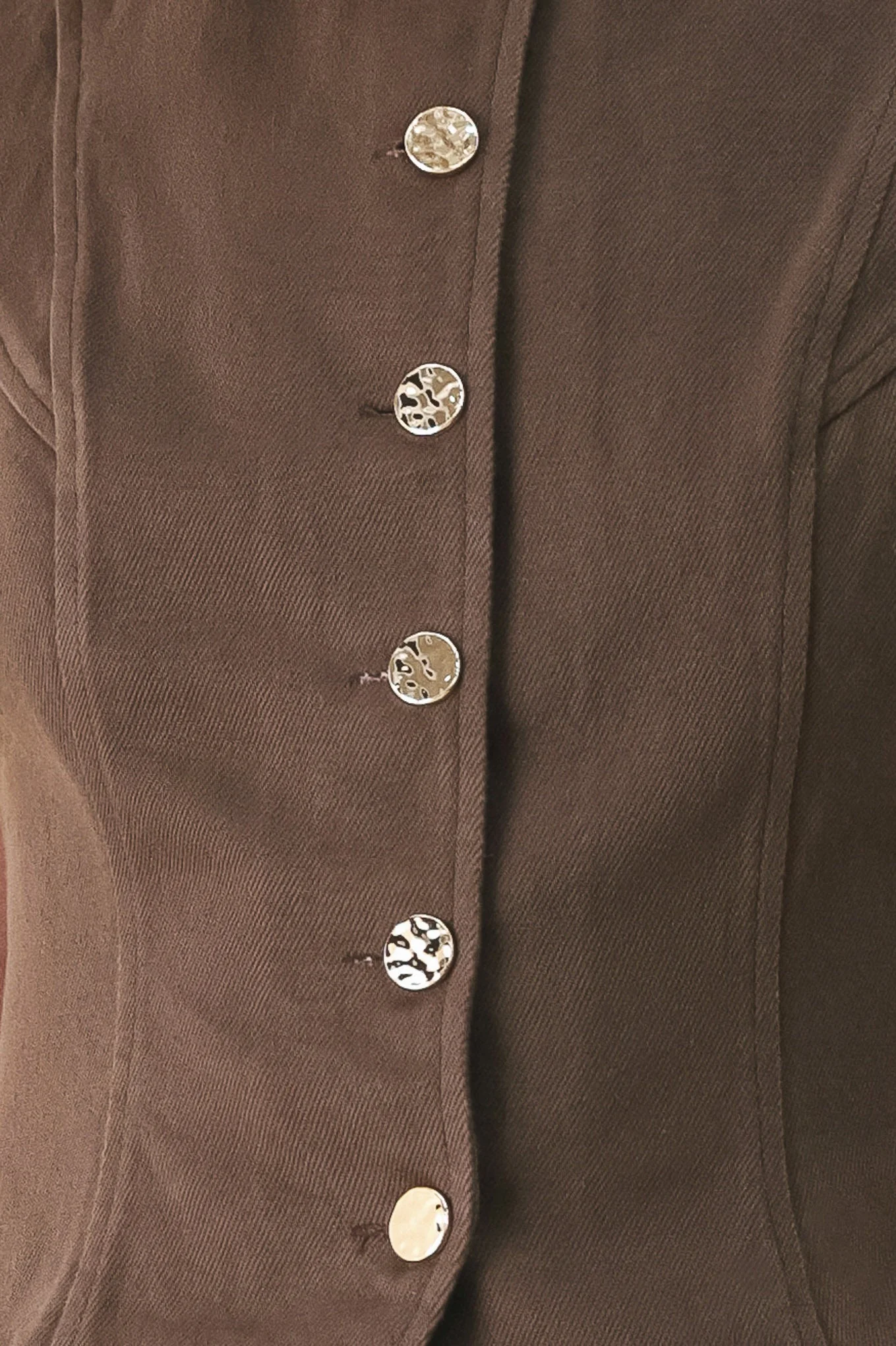 Brown Sugar Statement Woven Vest - Image 7