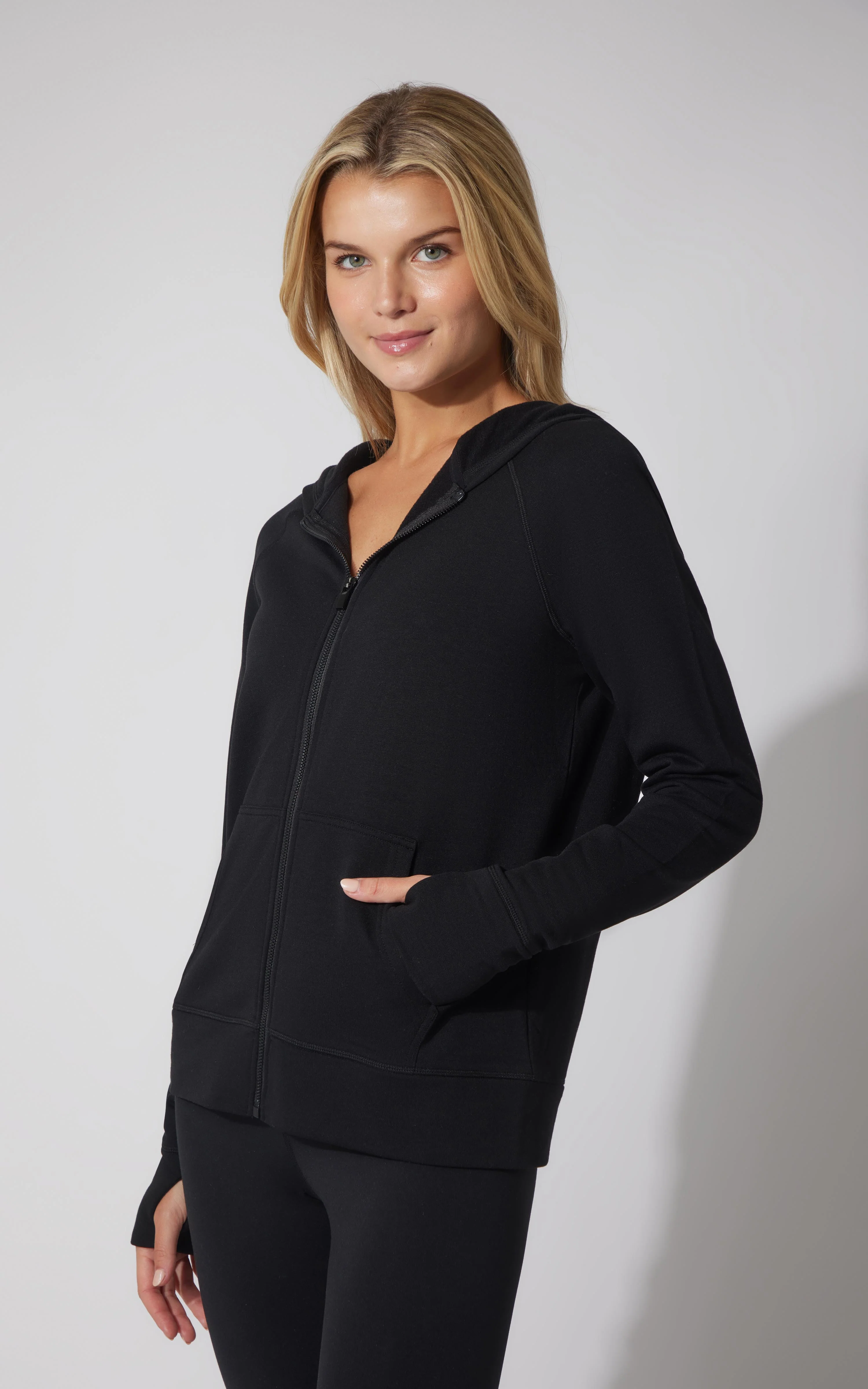Brushed Terry Hoodie Jacket - Image 5